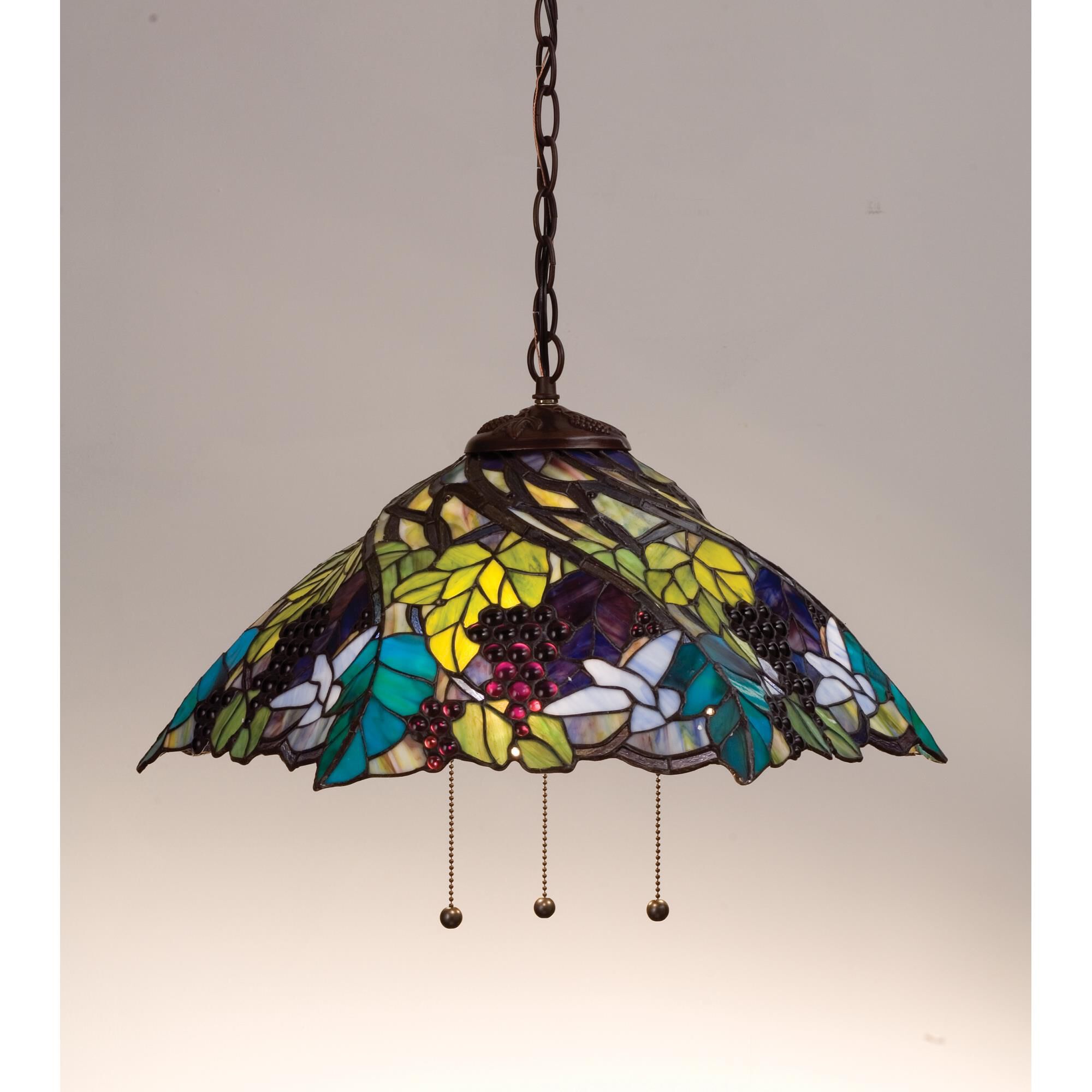 Spiral Grape 21 Inch Large Pendant by Meyda Lighting