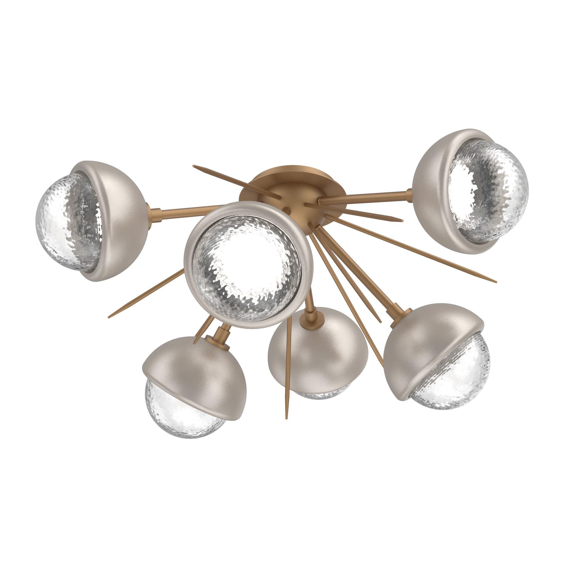 Levi Wilson Cabochon 28 Inch Semi Flush Mount by Hammerton Studio