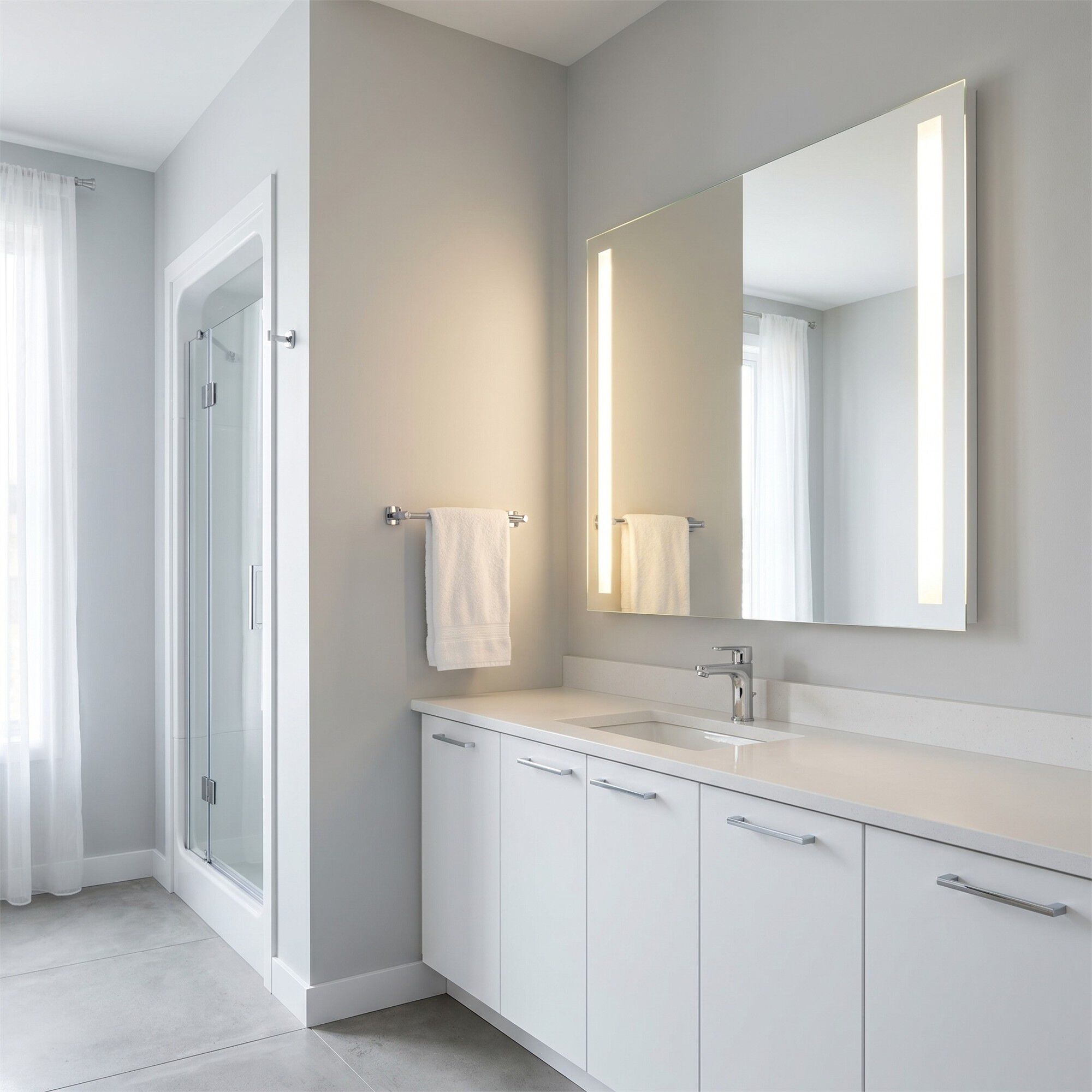 Lustro 48 Inch LED Lighted Mirror,