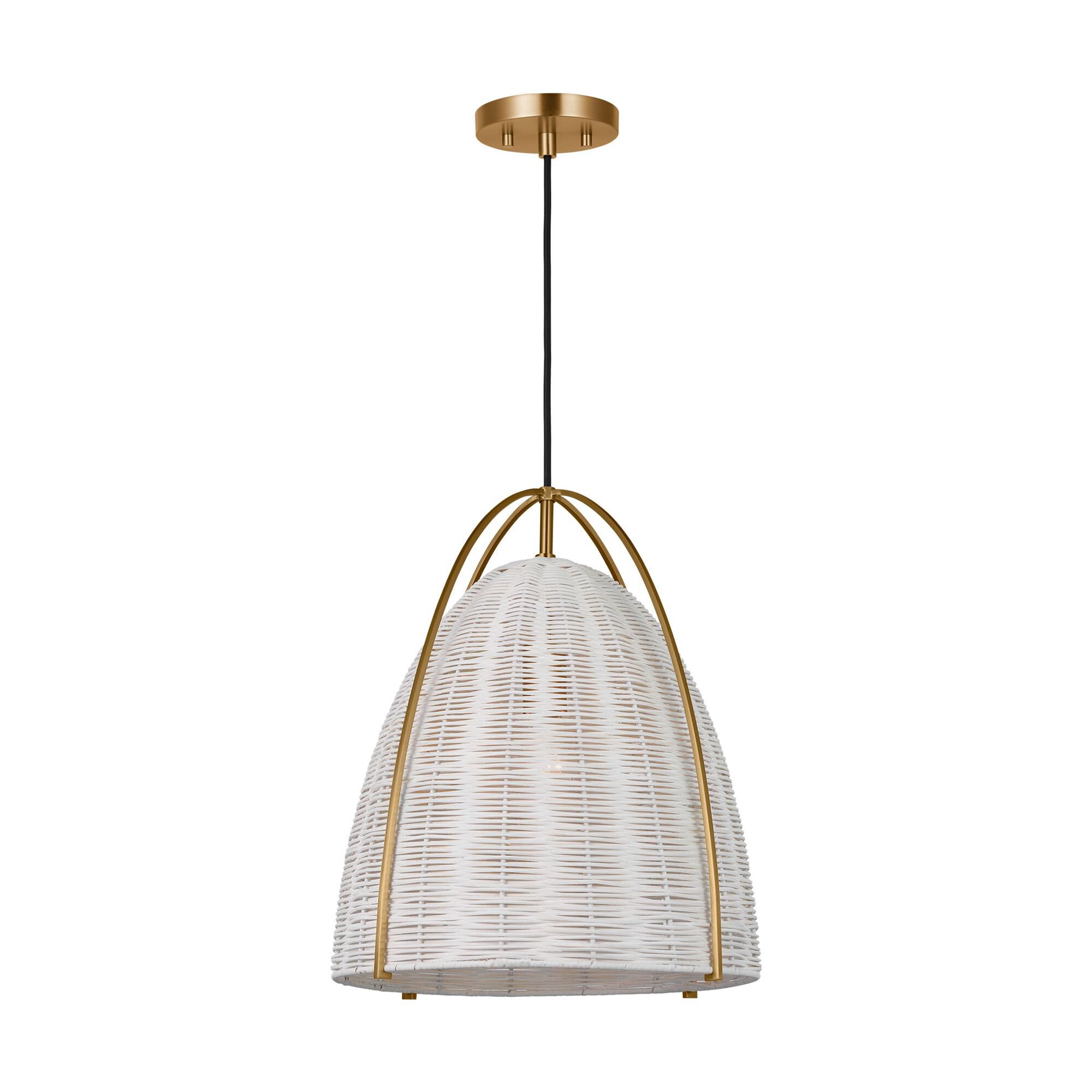 Shown in Chalk Wicker finish and Chalk Wicker shade