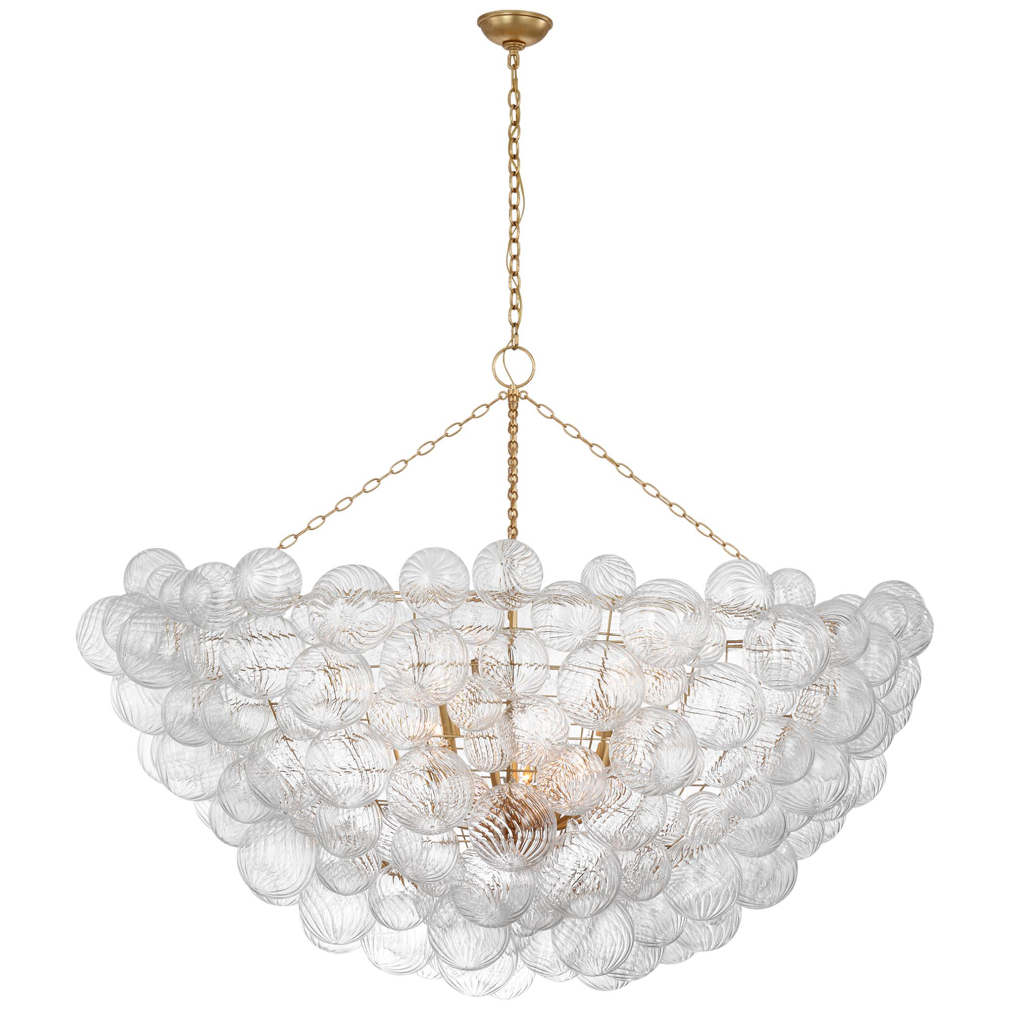 Shown in Gild And Clear Swirled Glass finish