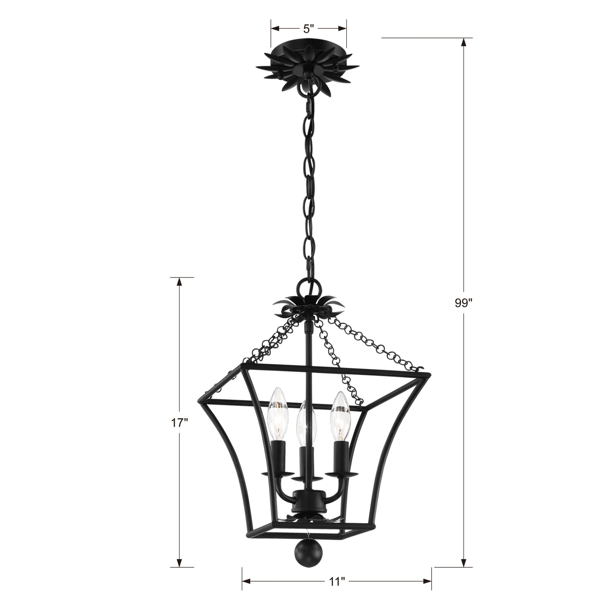 Broche 11 Inch Cage Pendant,