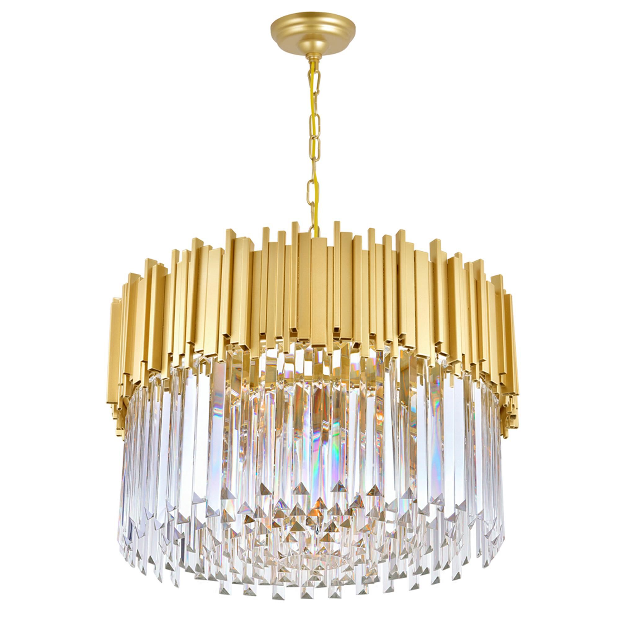 Shown in Medallion Gold finish and K9 Clear crystal
