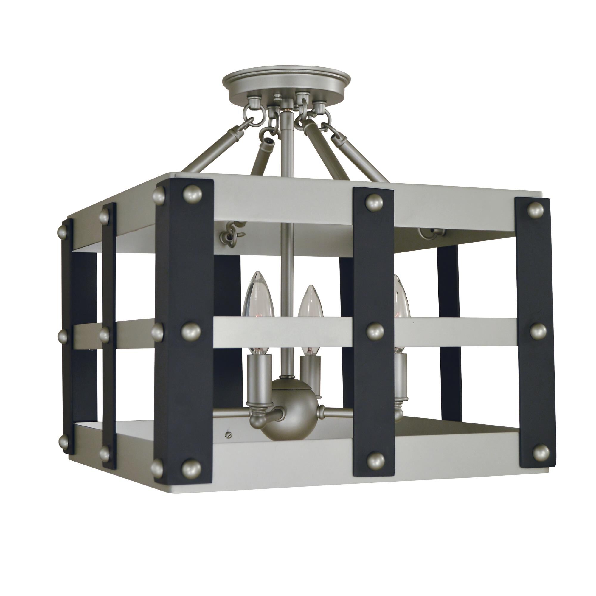 Metro Artisan 14 Inch 4 Light Semi Flush Mount by Framburg