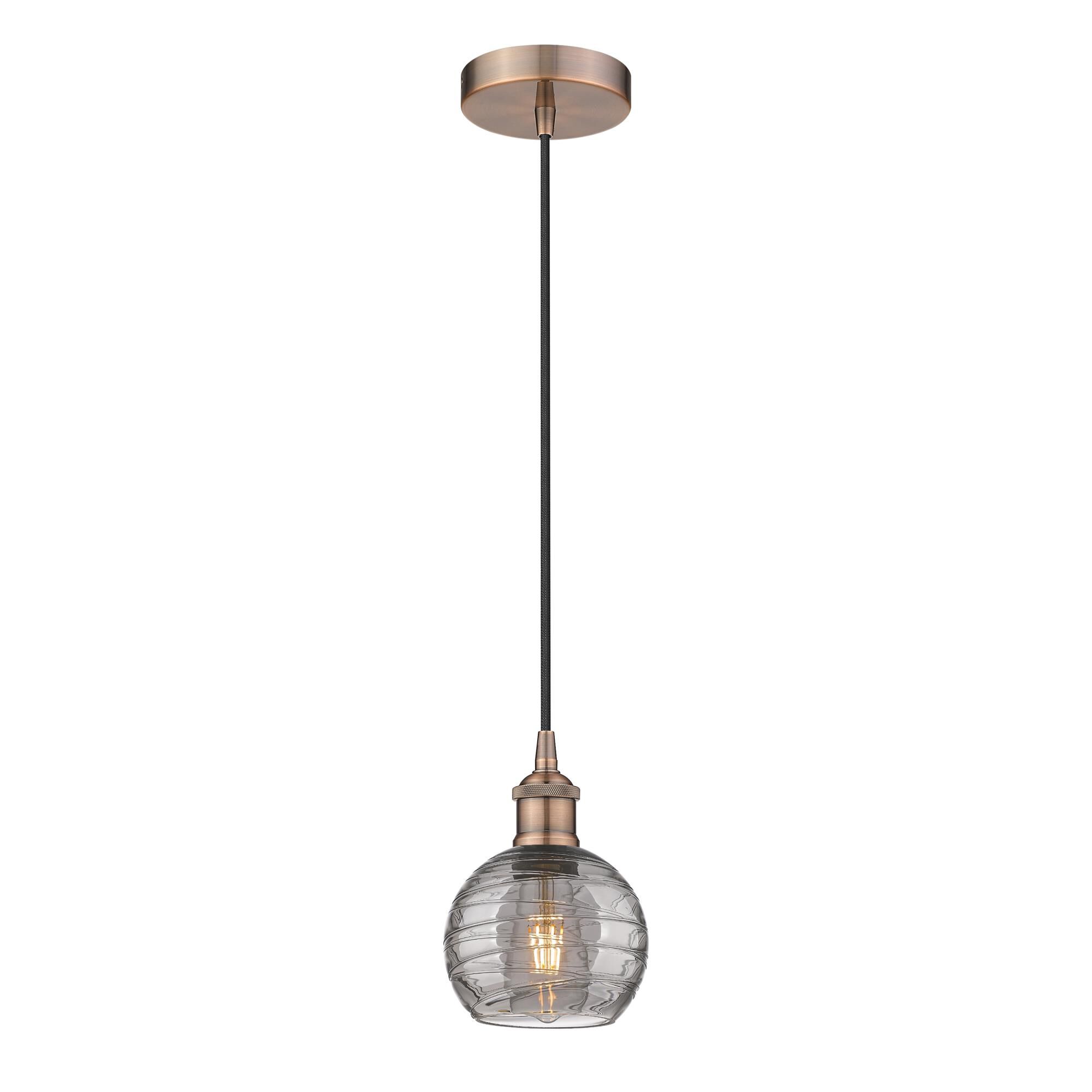 Bruno Marashlian Athens Deco Swirl 6 Inch Mini Pendant by Innovations Lighting