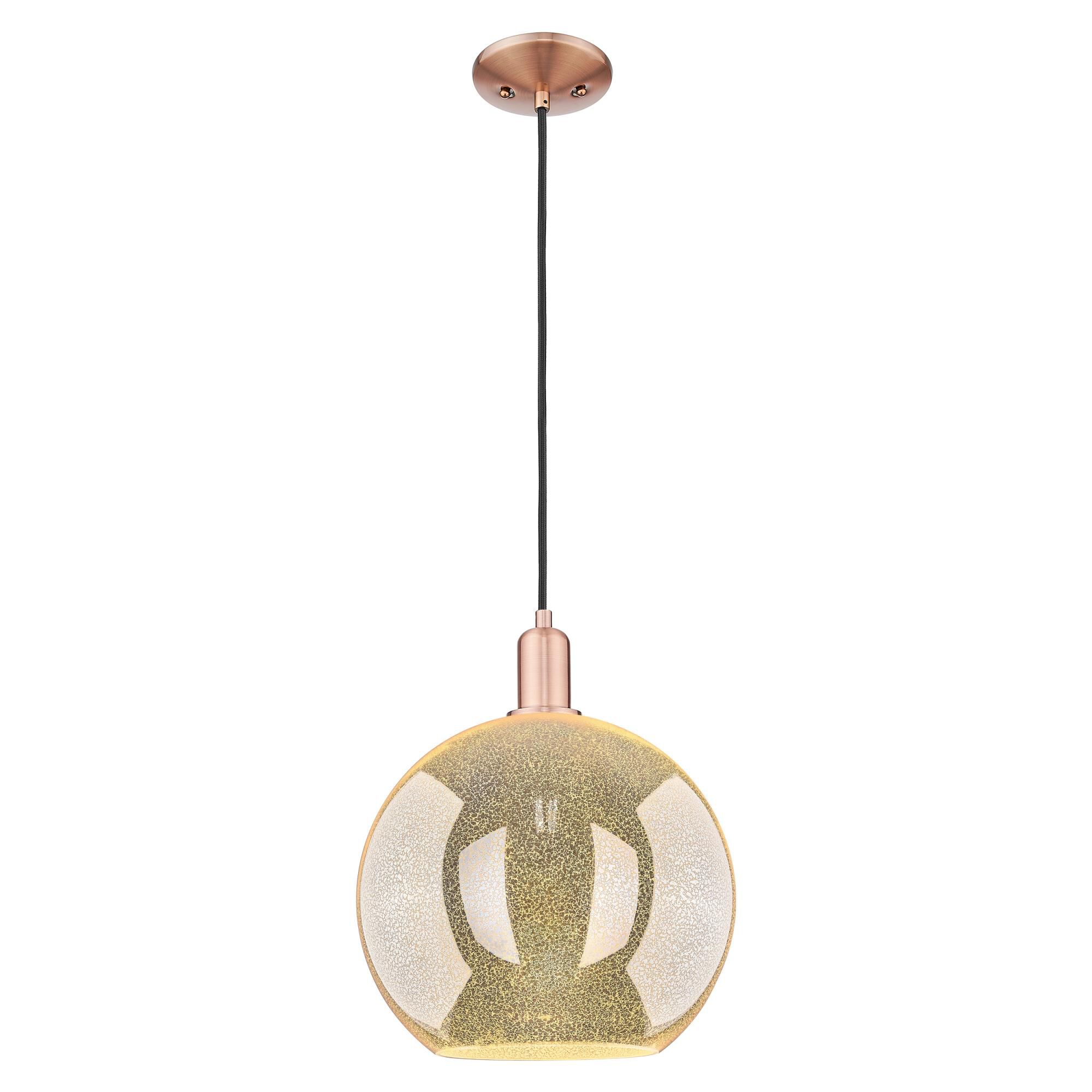 Shown in Antique Copper finish and Mercury glass