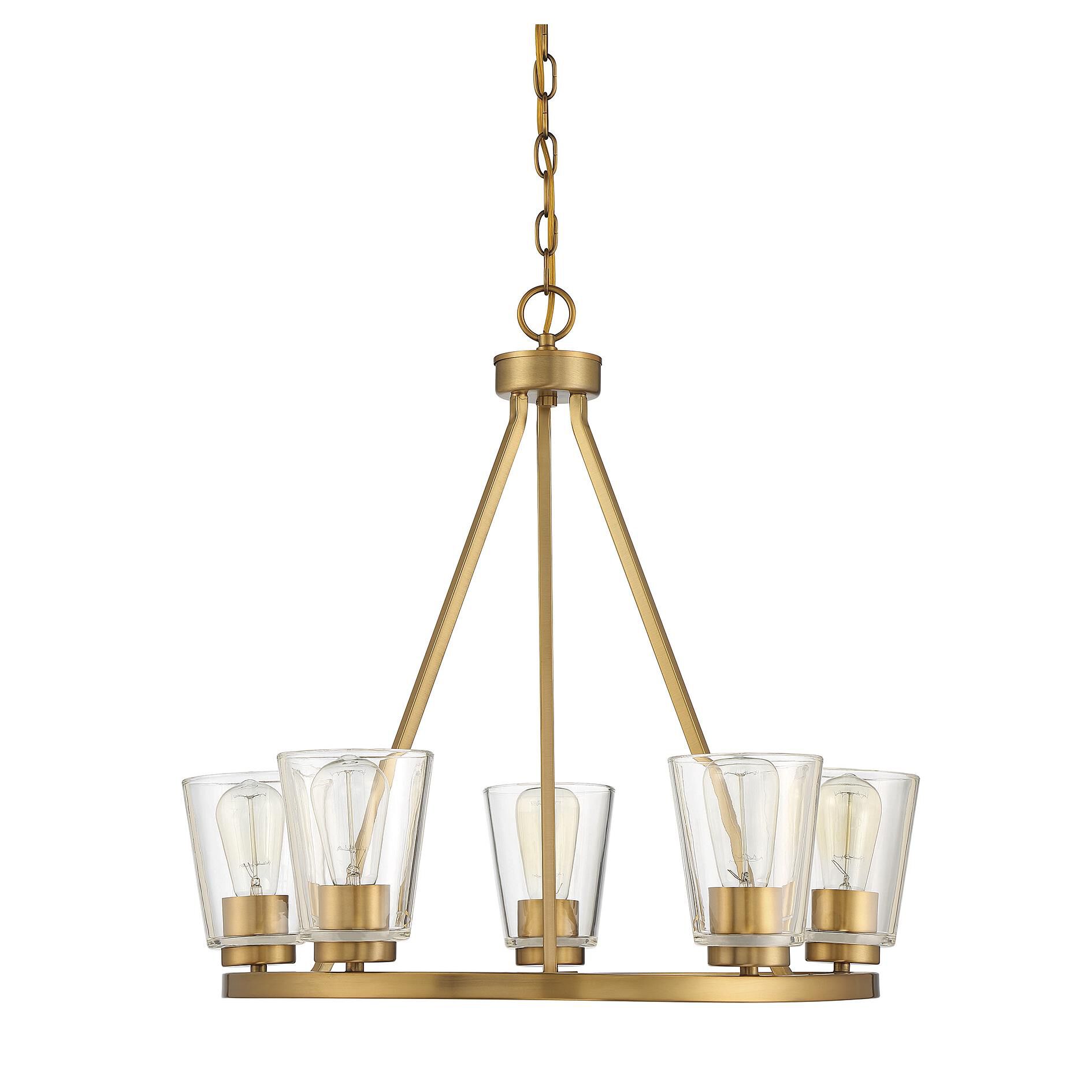 Calhoun 25 Inch 5 Light Chandelier by Savoy House