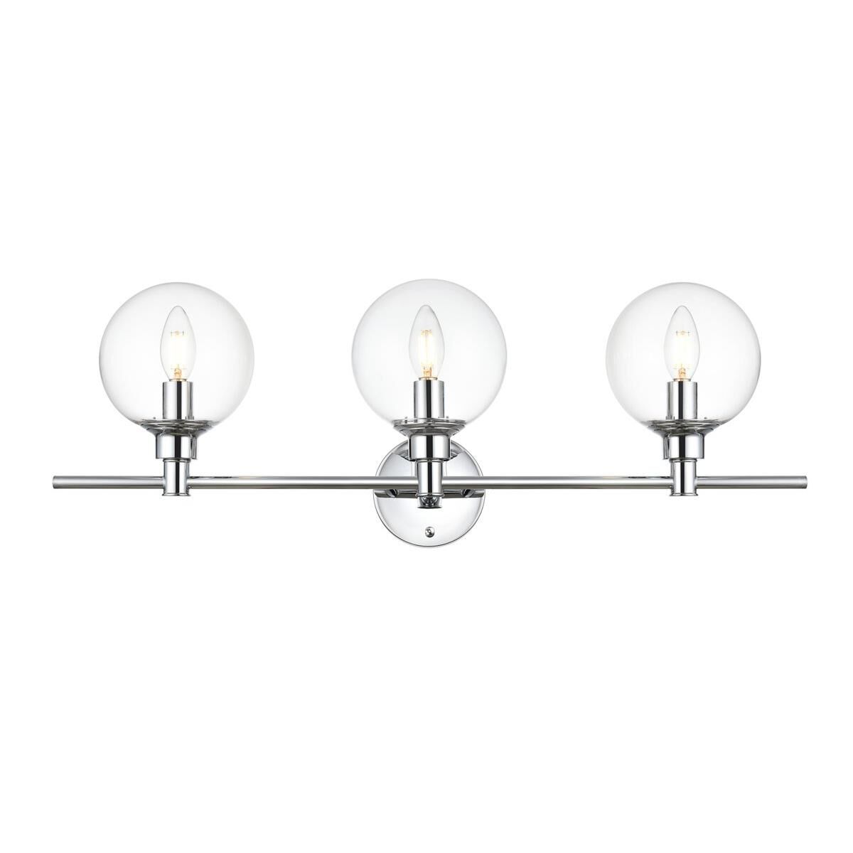 Jaelynn 28 Inch 3 Light Bath Vanity Light by Elegant Lighting