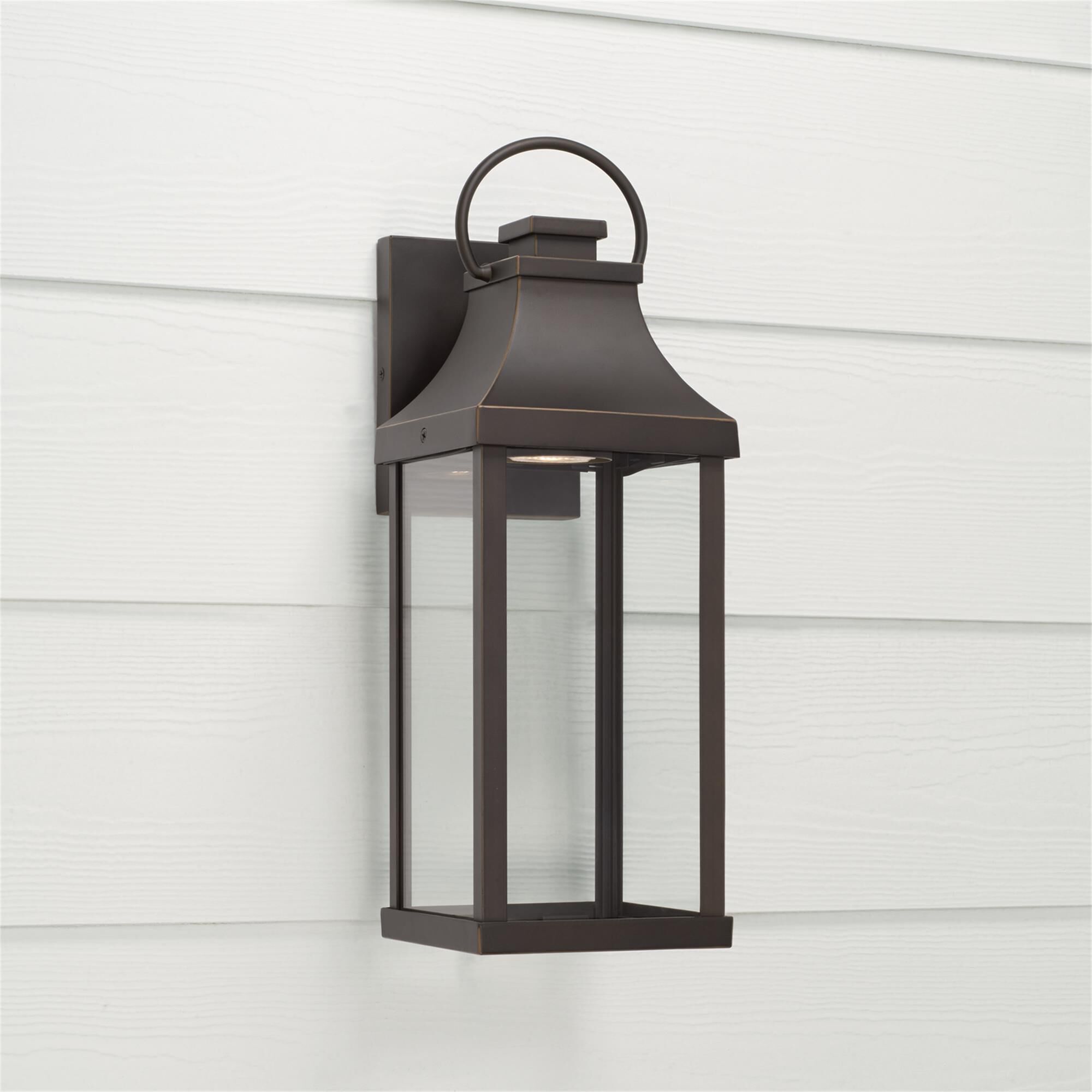 Shown in Oiled Bronze finish and Clear glass
