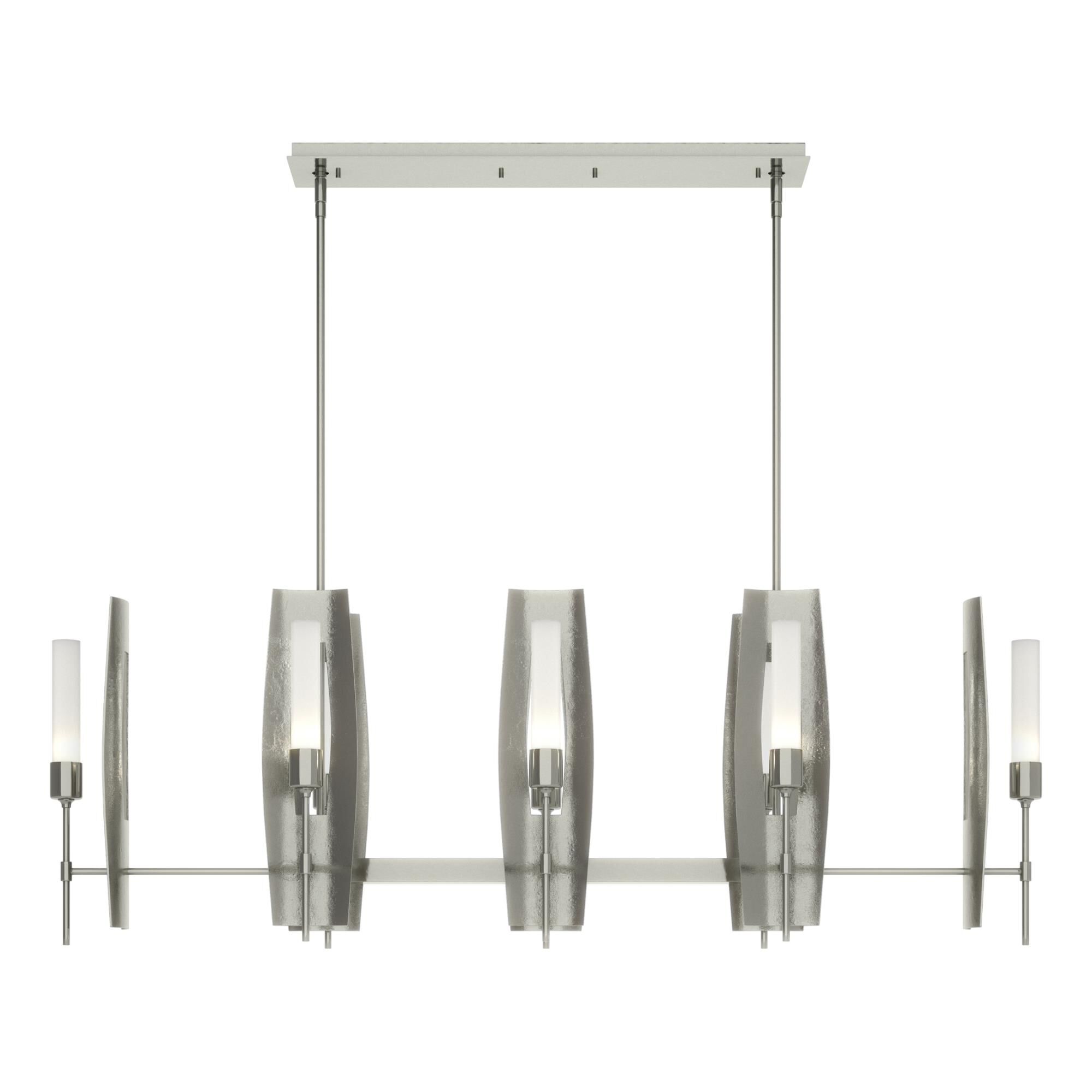 Shown in Sterling finish and Frosted glass