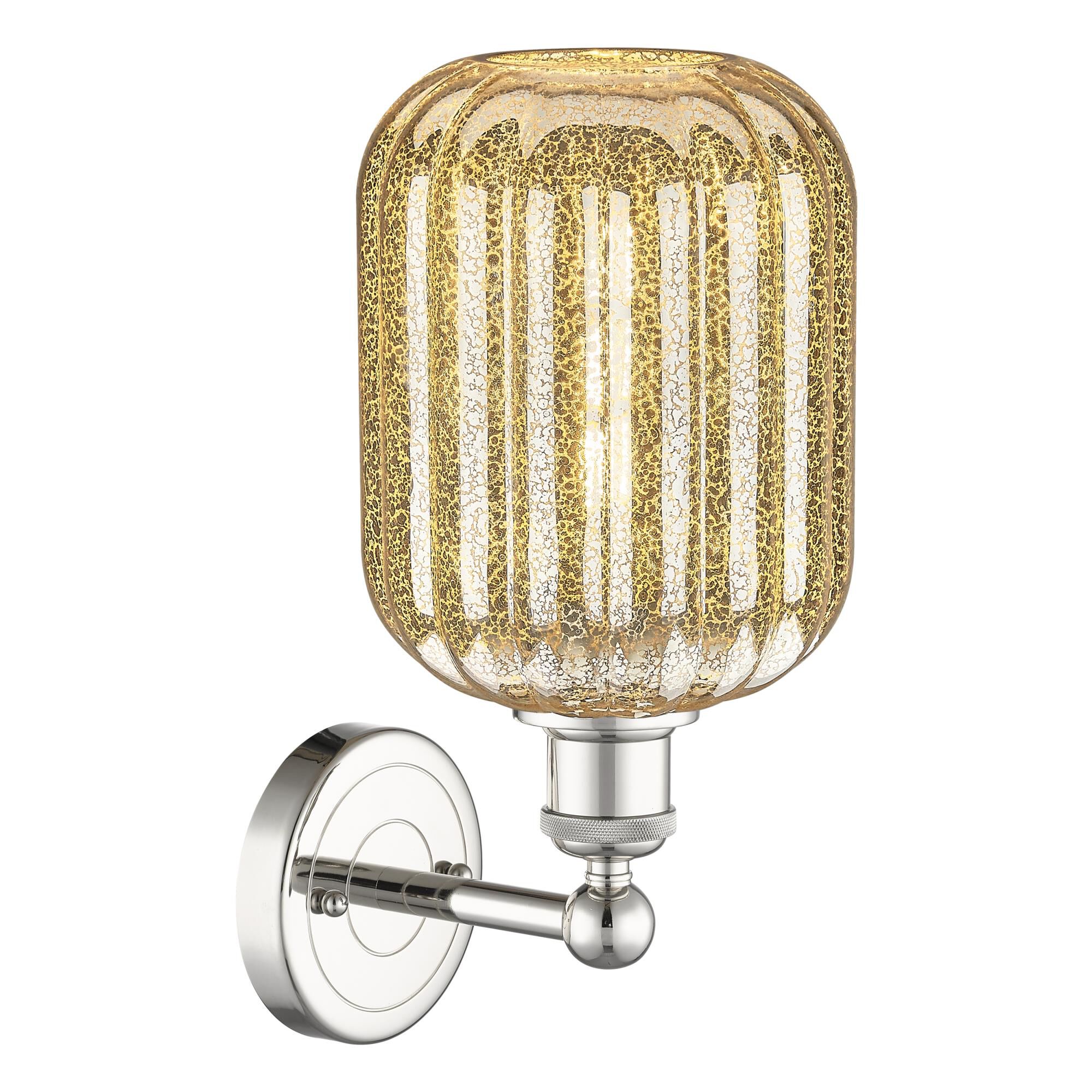 Shown in Polished Nickel finish and Mercury glass