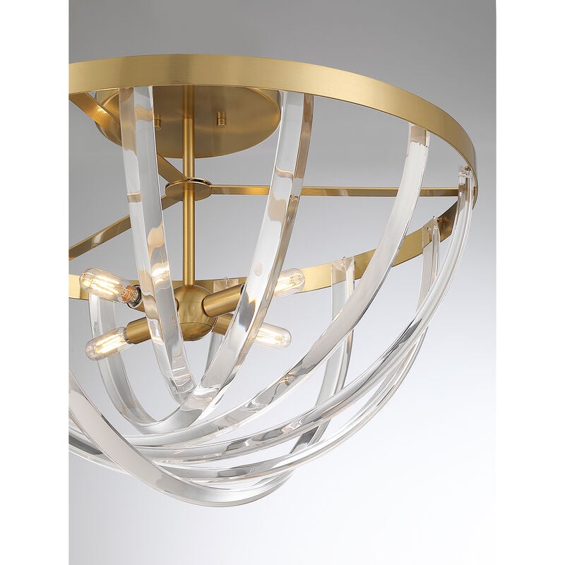 Jennings 24 Inch Semi Flush Mount by Savoy House