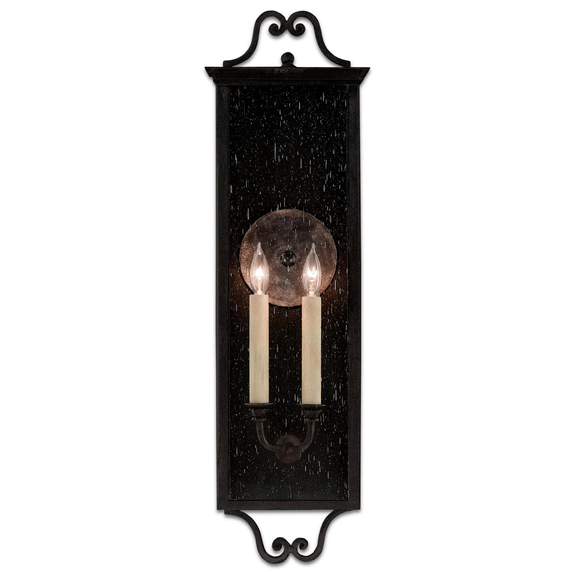 Giatti 30 Inch Tall 2 Light Outdoor Wall Light by Currey and Company