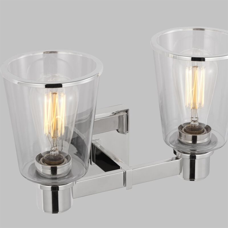 Chapman & Myers Alessa 14 Inch 2 Light Bath Vanity Light by Visual Comfort Studio