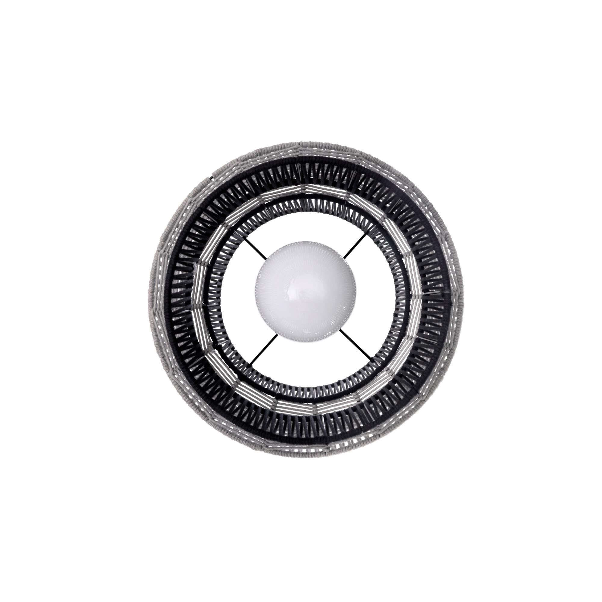 Shown in Grey finish and Grey Polyester Cord shade