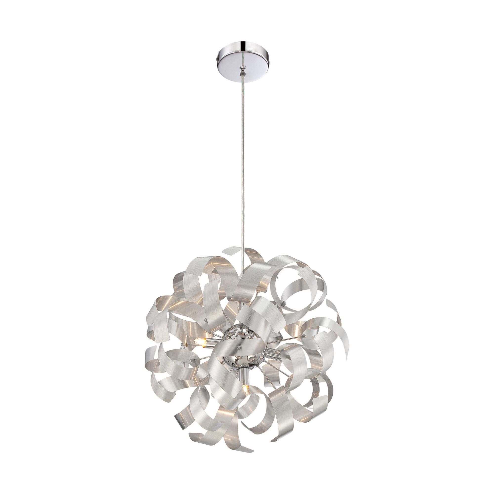 Platinum Collection Ribbons 17 Inch Large Pendant by Quoizel