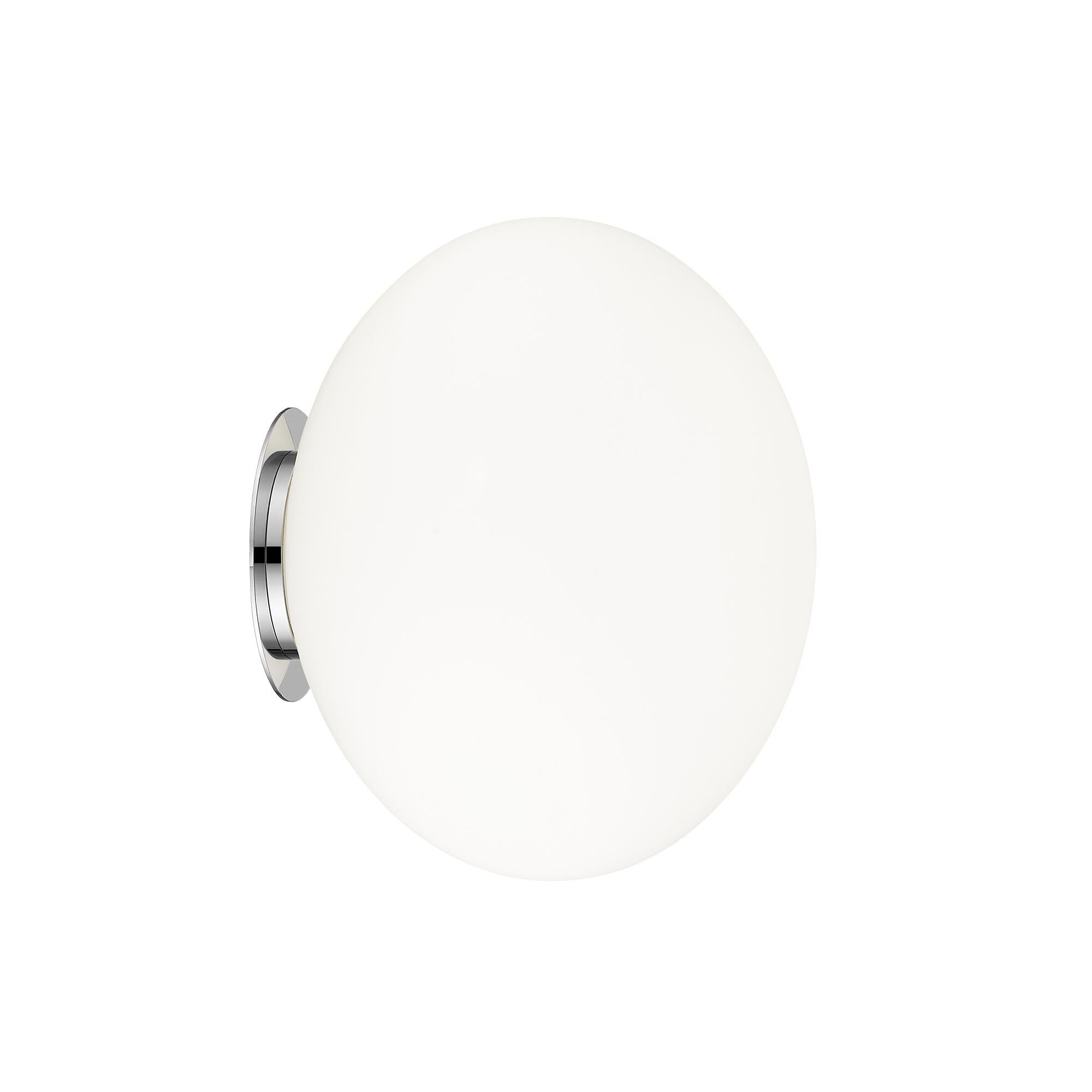 Shown in Chrome finish and Opal glass