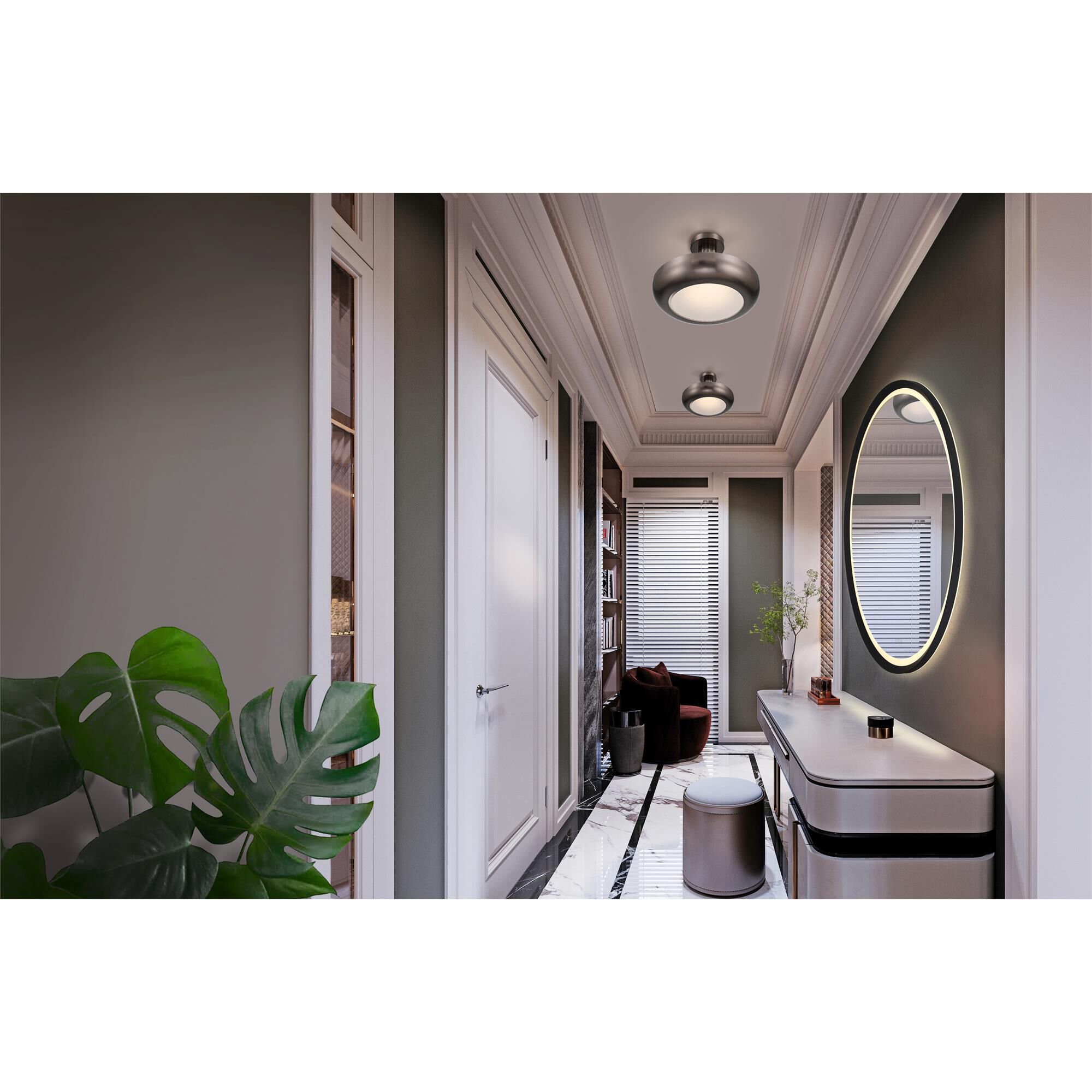 Macey 16 Inch Semi Flush Mount,