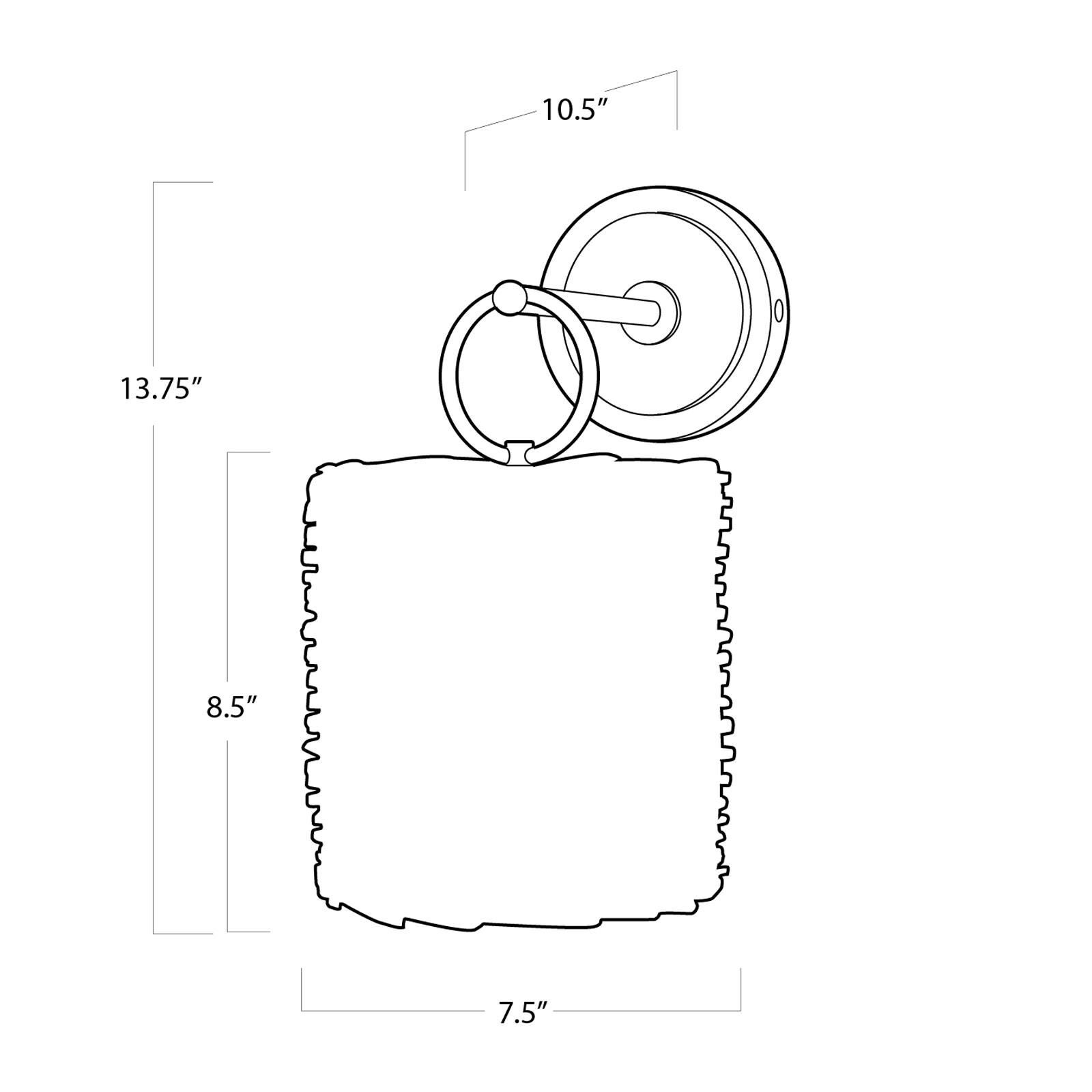 Nantucket 14 Inch Wall Sconce by Regina Andrew