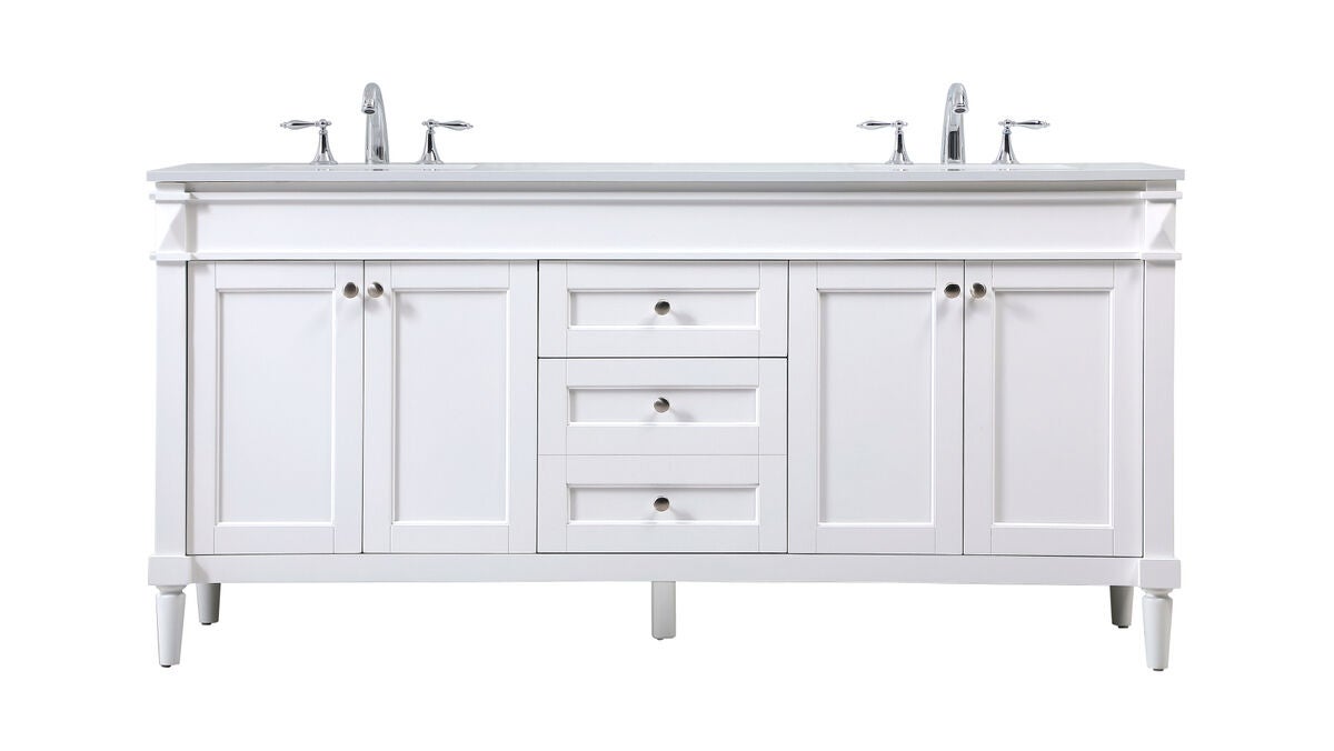 Shown in White finish