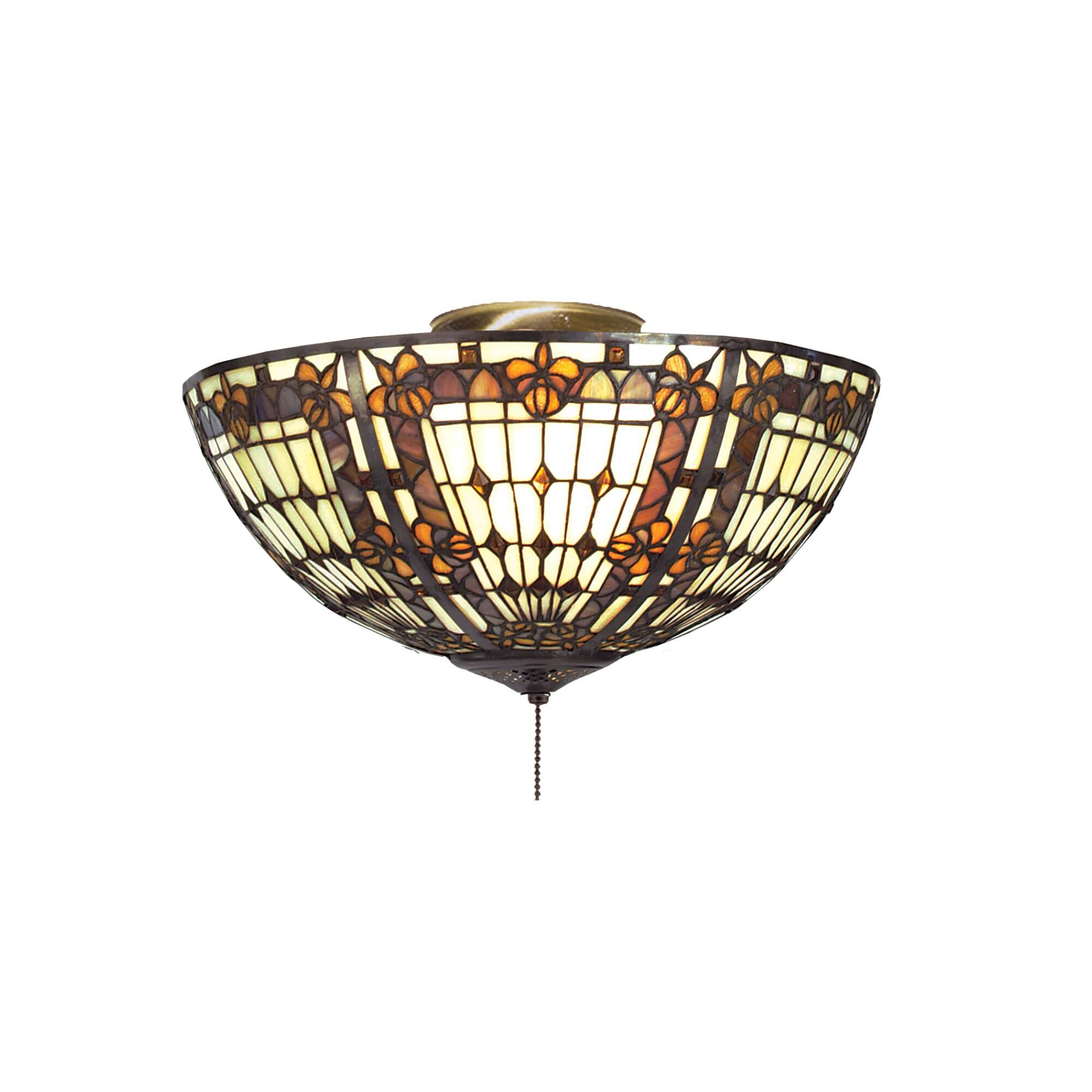 Fleur-De-Lis 16 Inch 3 Light Flush Mount by Meyda Lighting