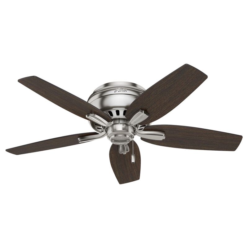 Newsome 42 Inch Flush Mount Fan with Light Kit by Hunter Fan