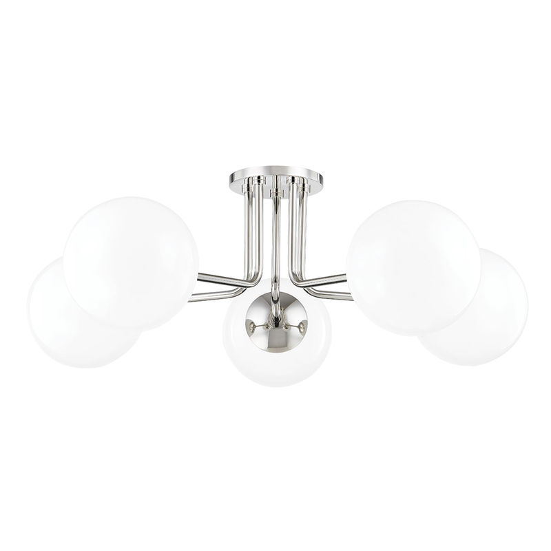 Stella 30 Inch 5 Light Semi Flush Mount by Mitzi