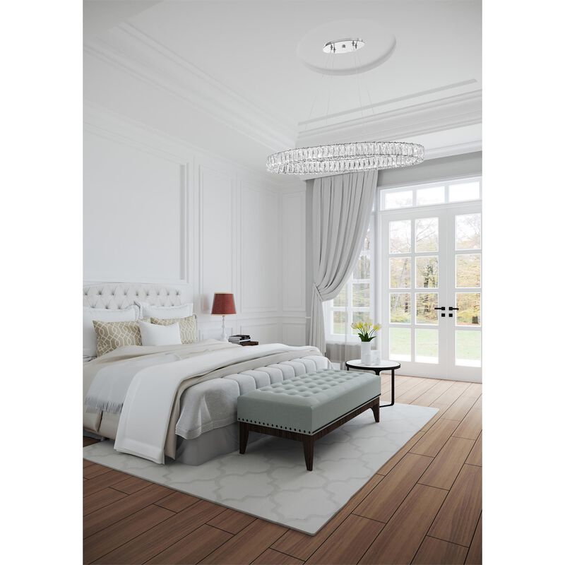 Kinsley Small Linear Chandelier by Crystorama