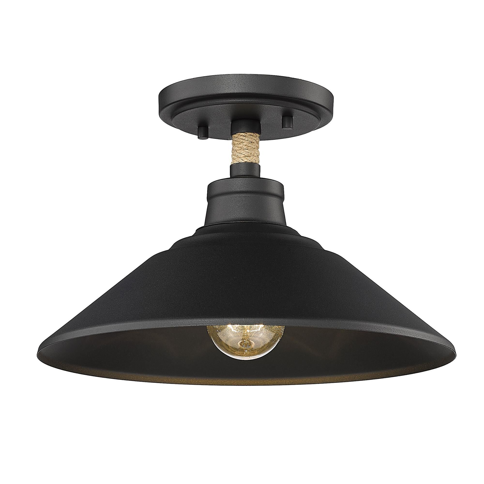 Journey 12 Inch Semi Flush Mount by Golden Lighting