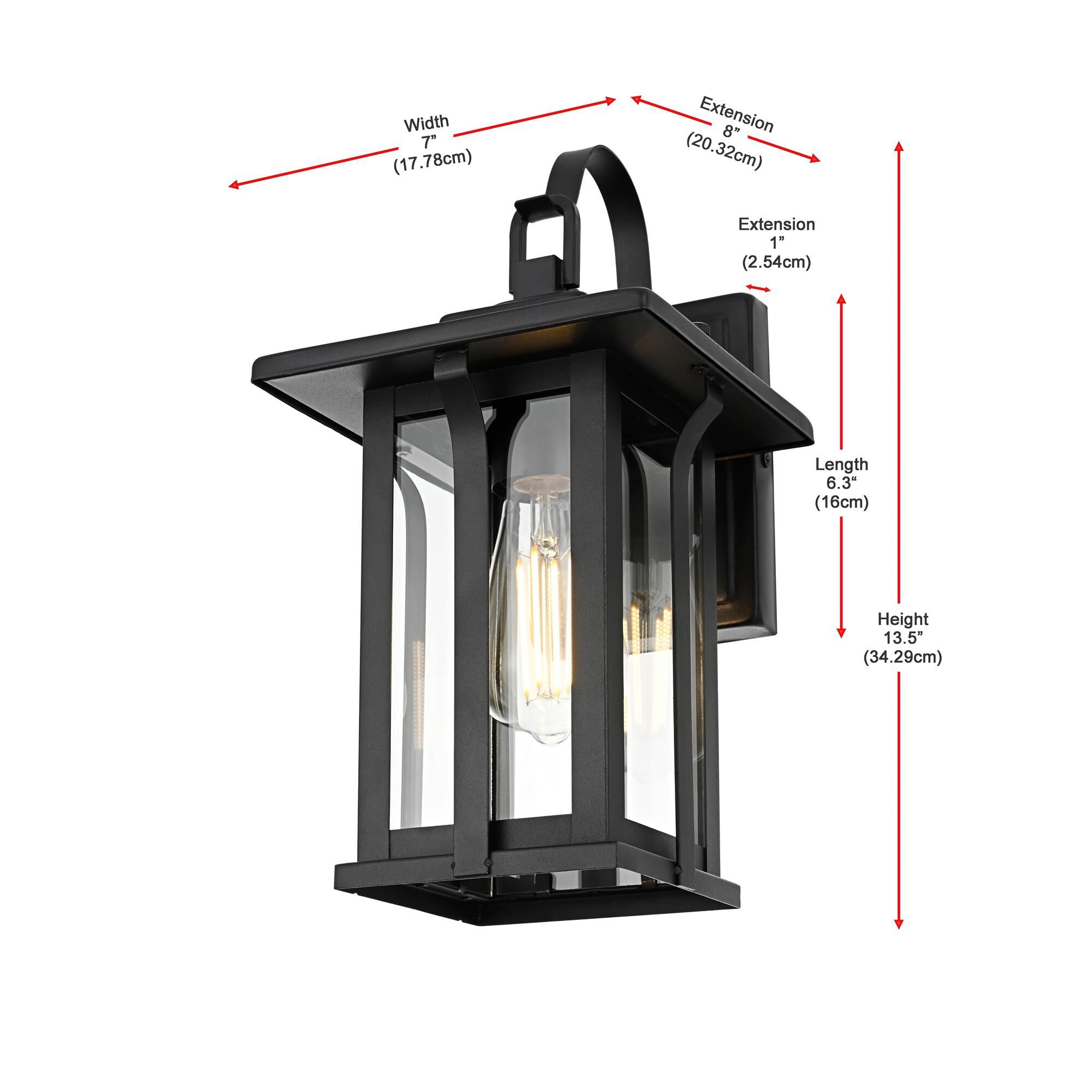 Shown in Black finish