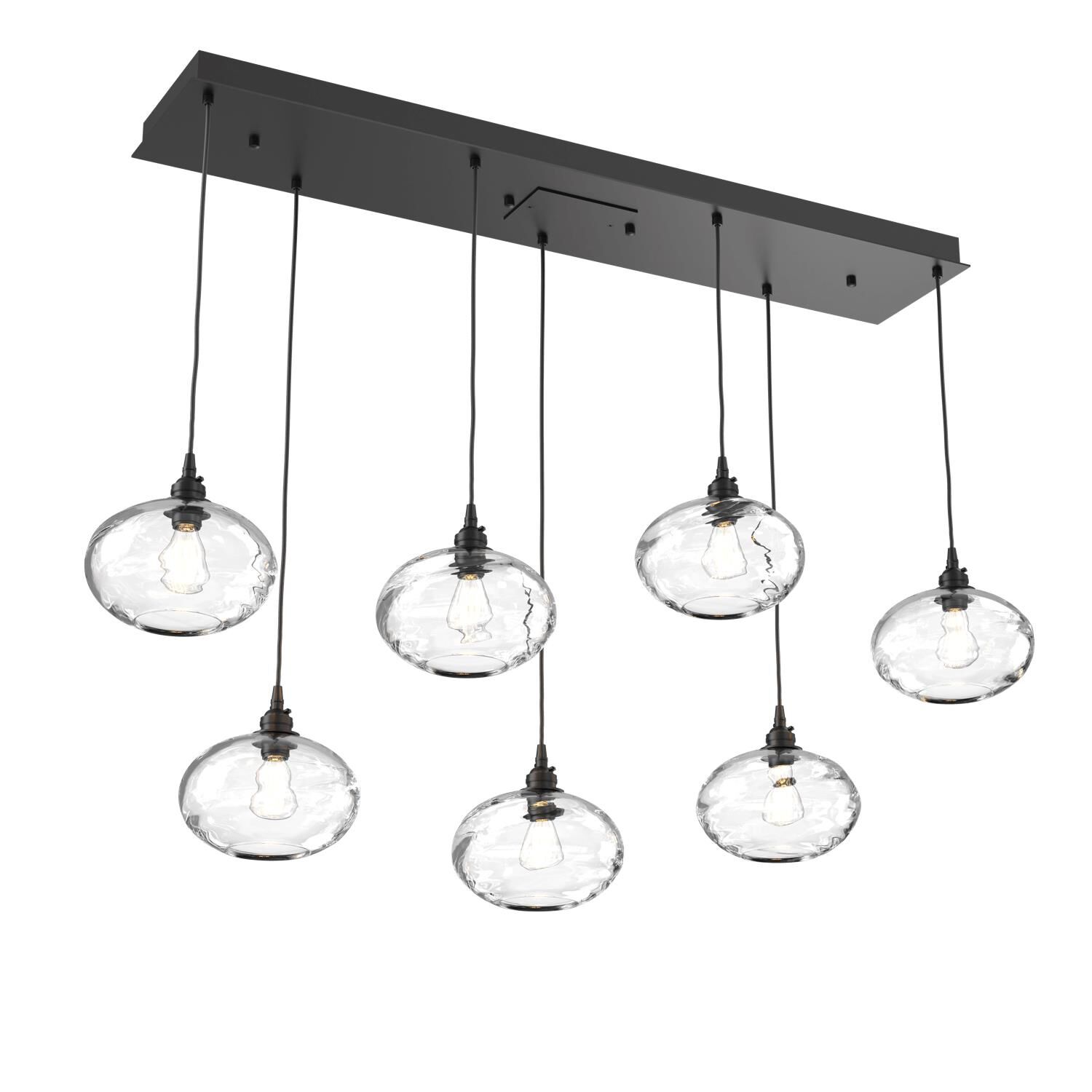 Coppa 14 Inch 7 Light Linear Suspension Light by Hammerton Studio