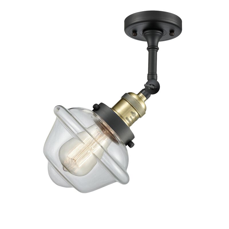 Bruno Marashlian Small Oxford 7 Inch 1 Light Semi Flush Mount by Innovations Lighting