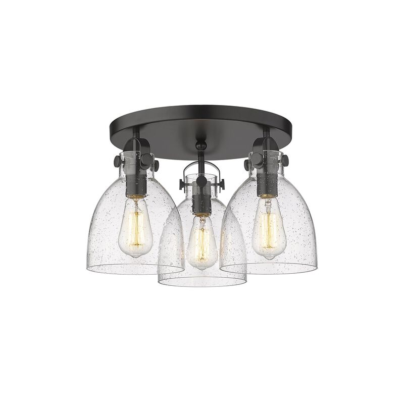 Bruno Marashlian Newton Bell 19 Inch 3 Light Flush Mount by Innovations Lighting