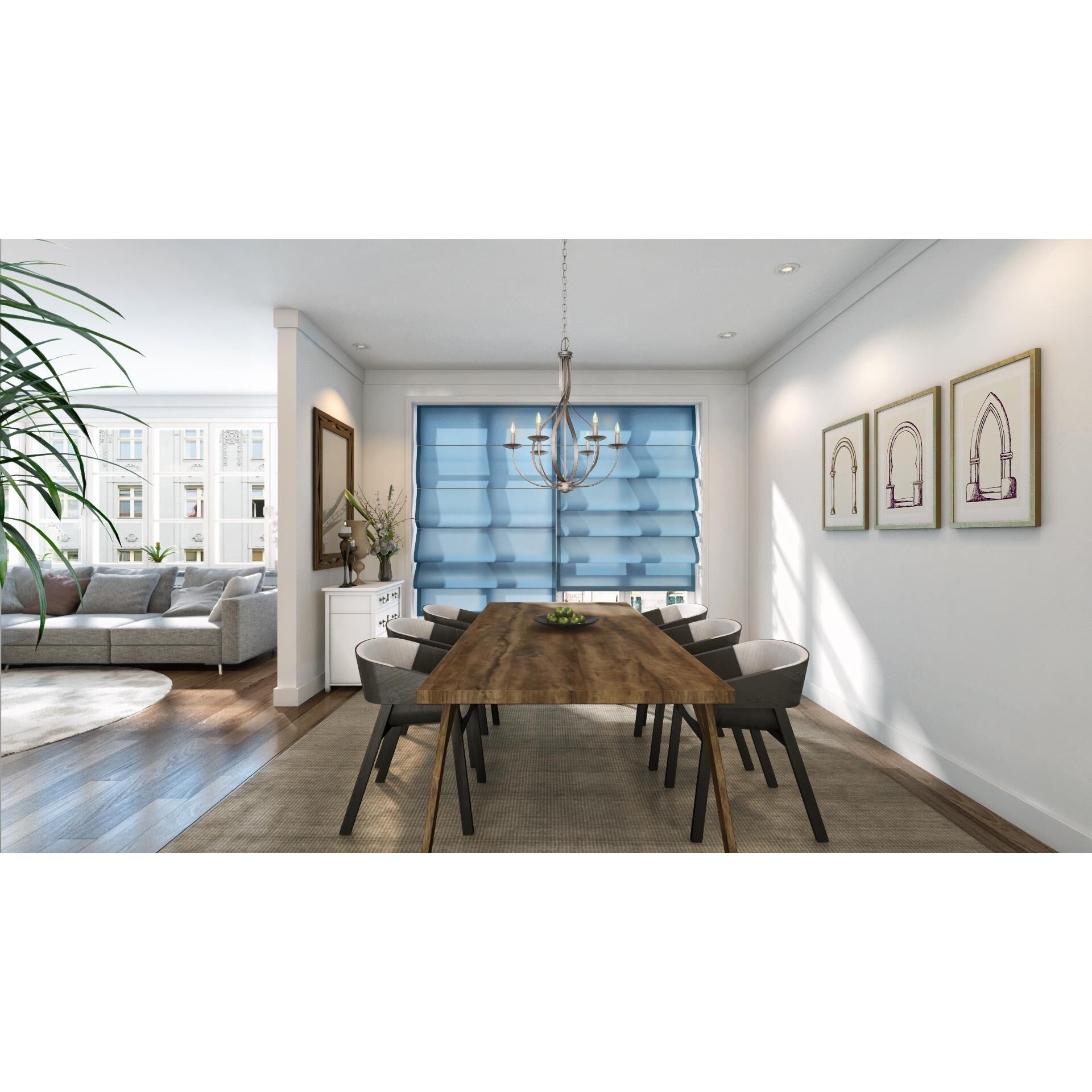 Serenity 26 Inch 6 Light Chandelier by Quoizel