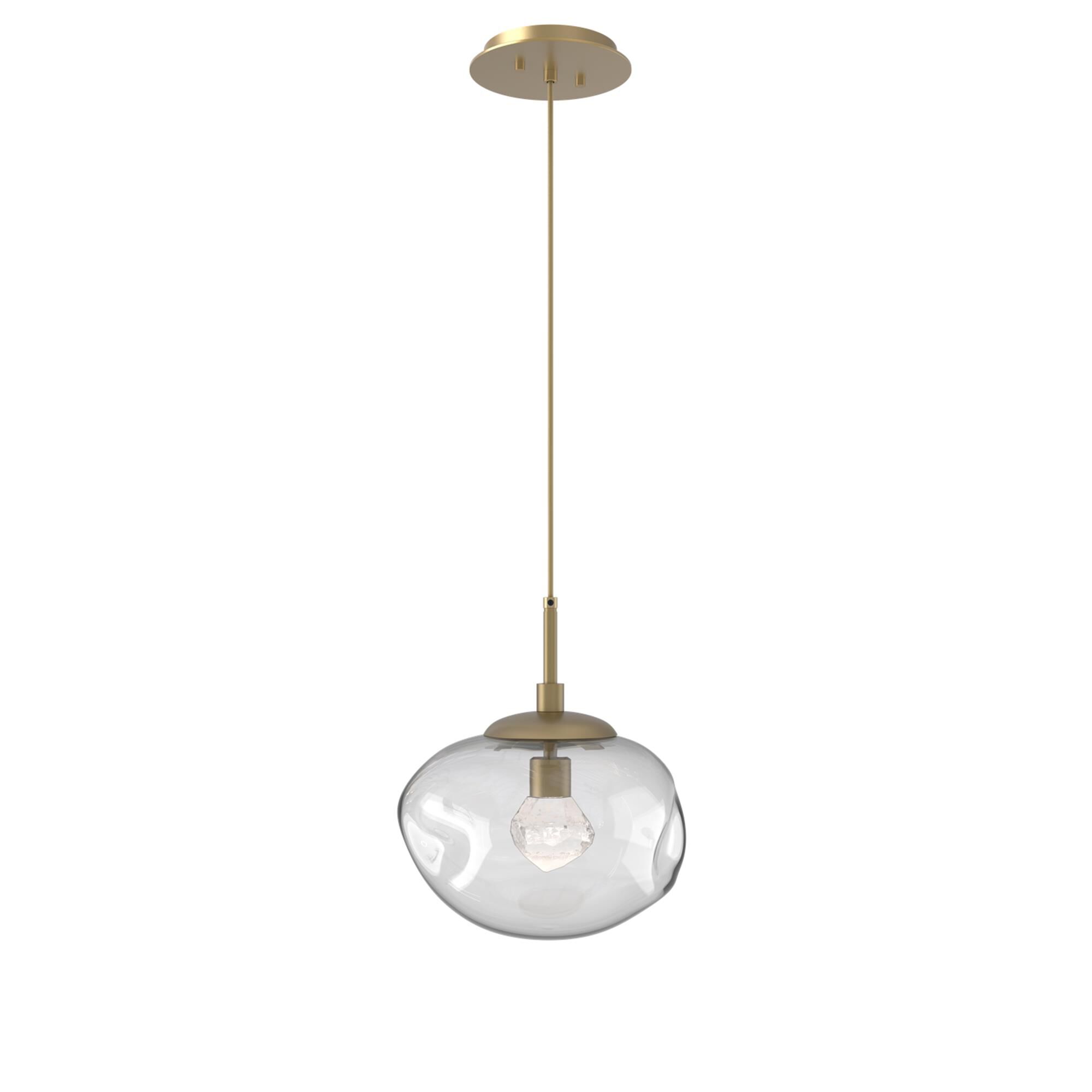 Shown in Gilded Brass finish and Zircon Inner Clear Outer glass