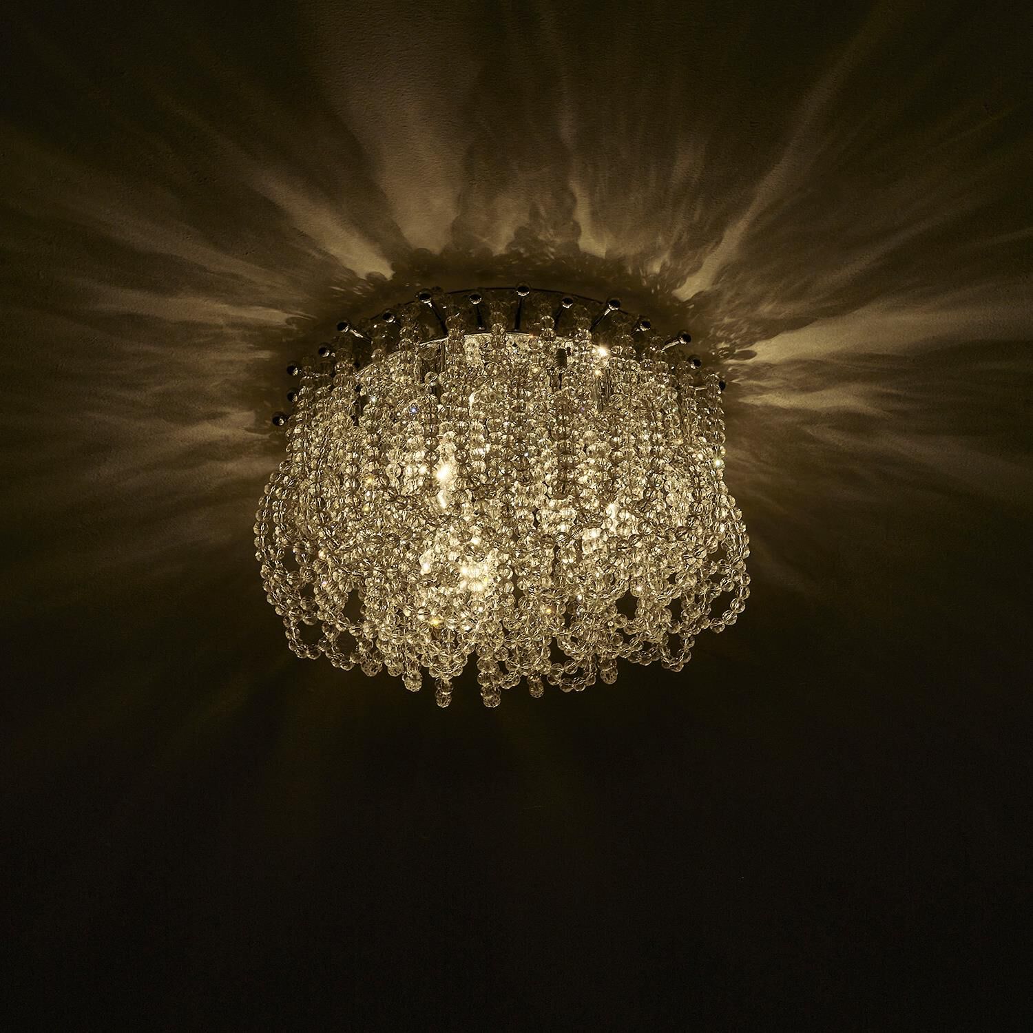 Shown in Polished Chrome finish and Firenze Clear crystal