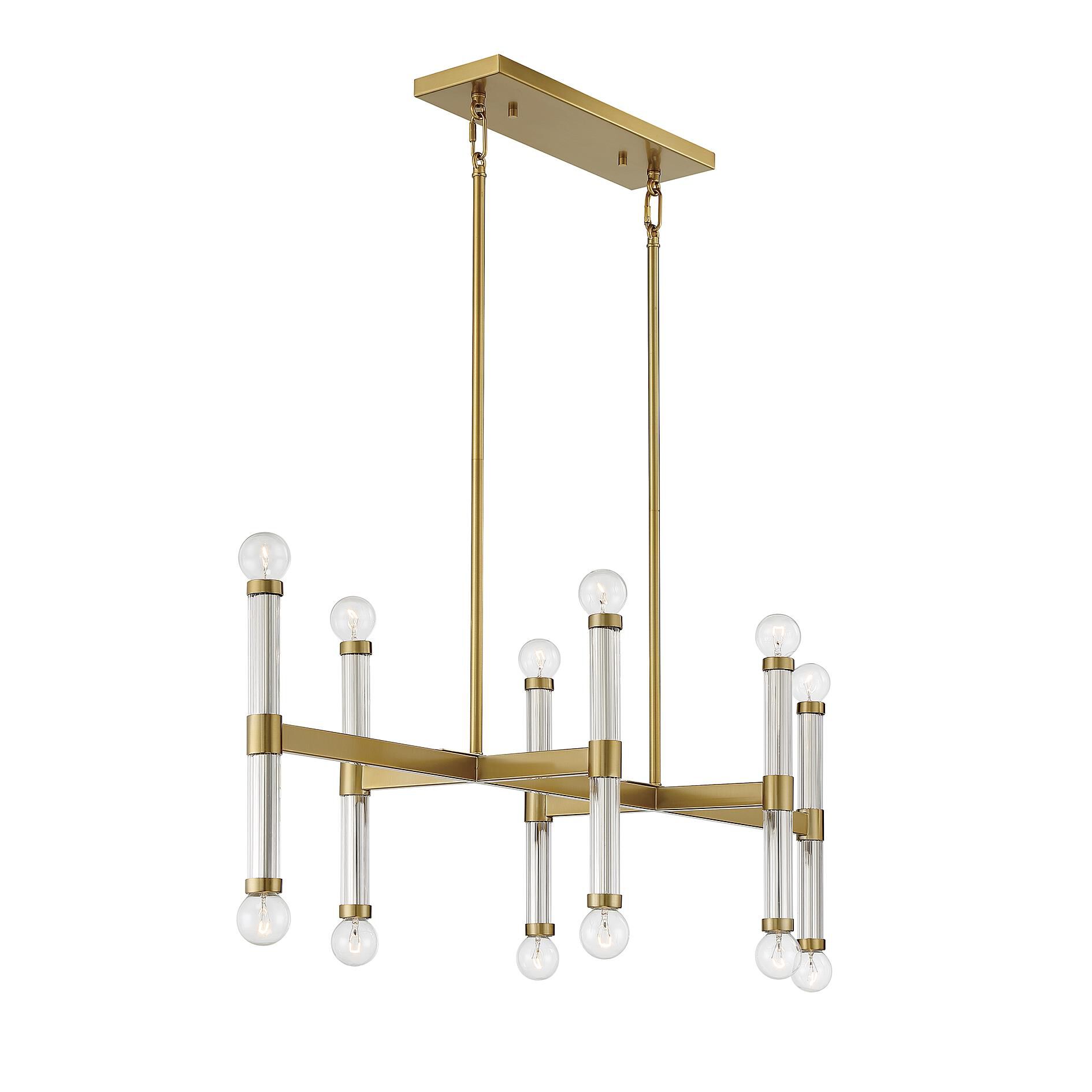 Lighting One Kingsburg 38 Inch 12 Light Linear Suspension Light by Savoy House