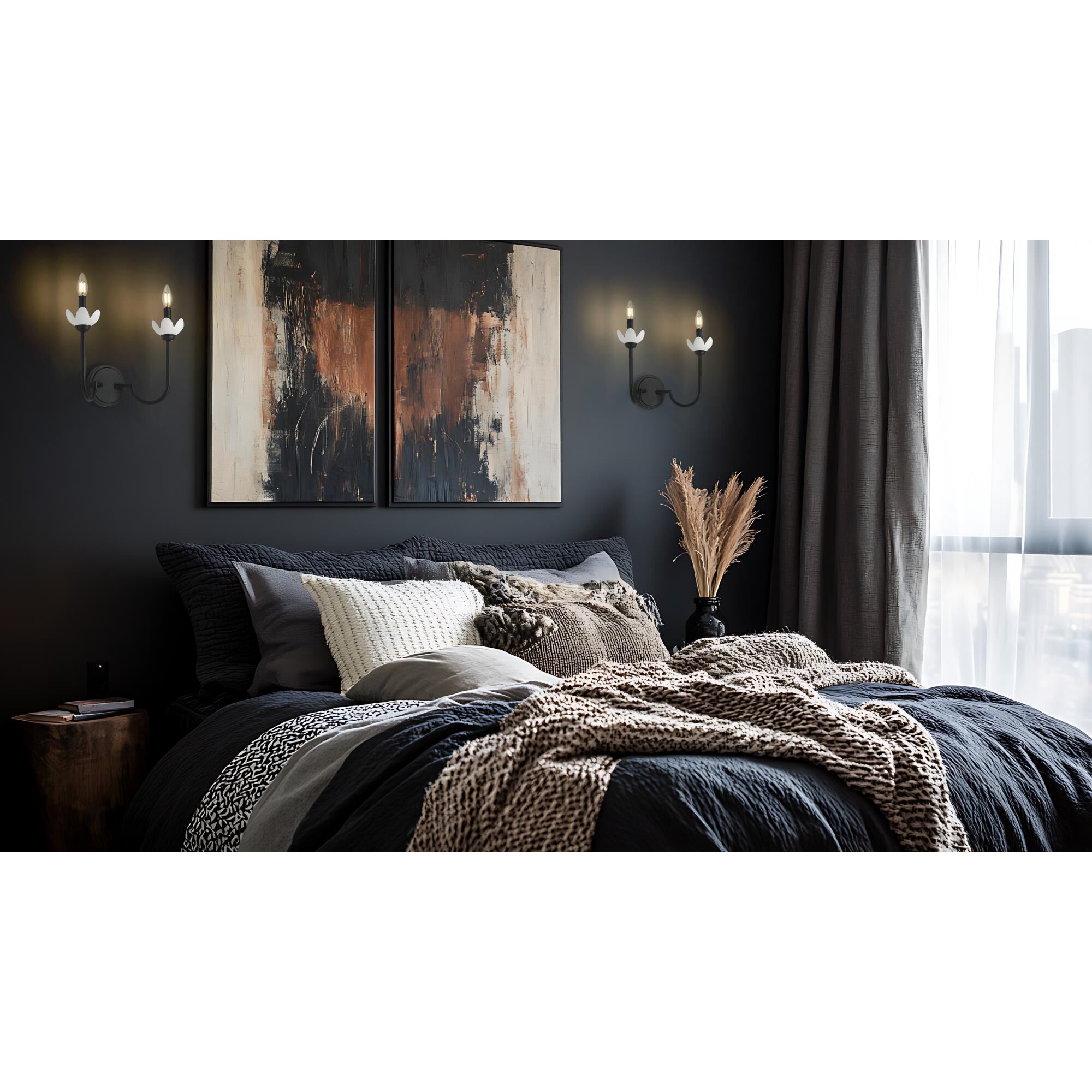 Shown in Matte Black finish and Clear Ribbed glass and Clear Ribbed shade