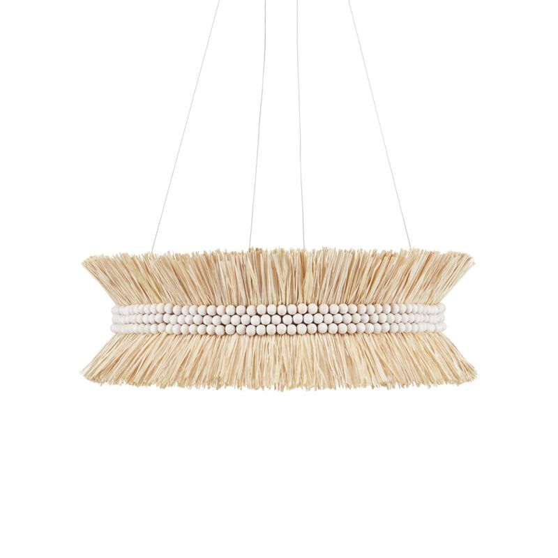 Jamie Beckwith Seychelles 33 Inch 6 Light Chandelier by Currey and Company