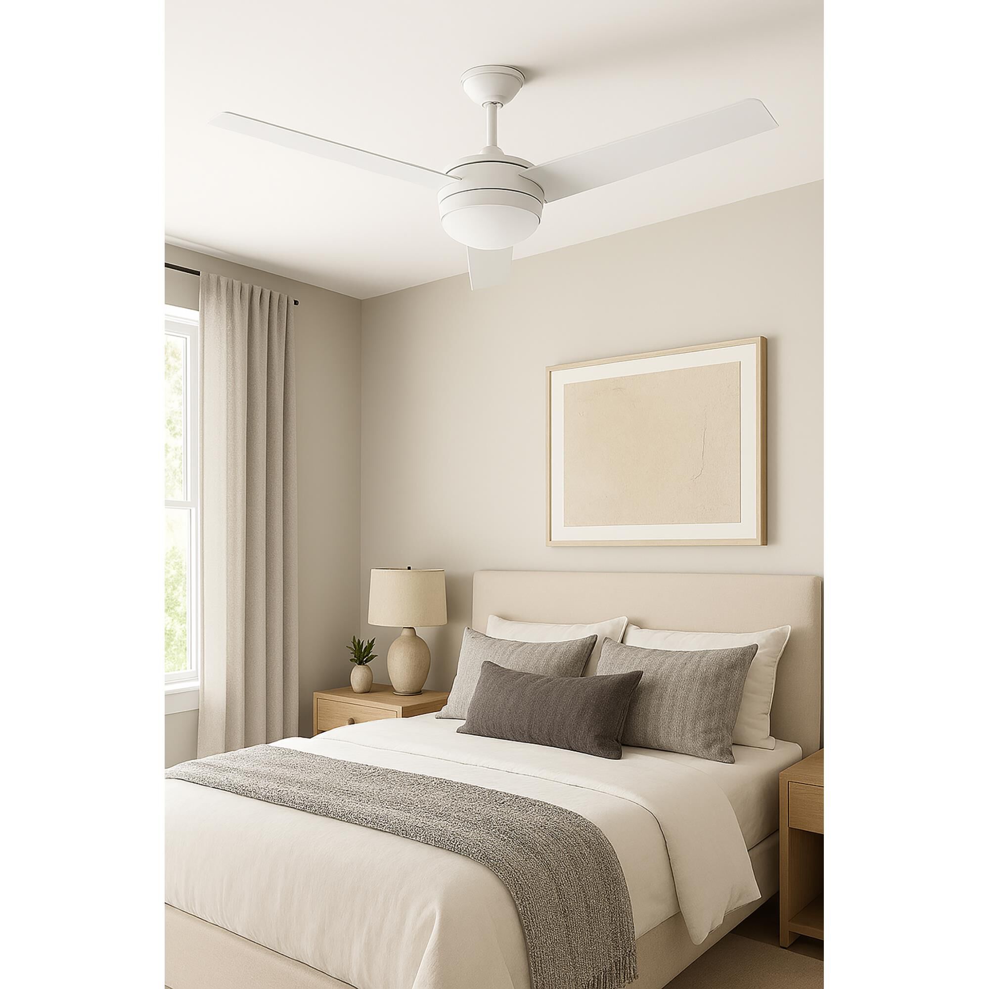 Shown in White finish and Frosted glass