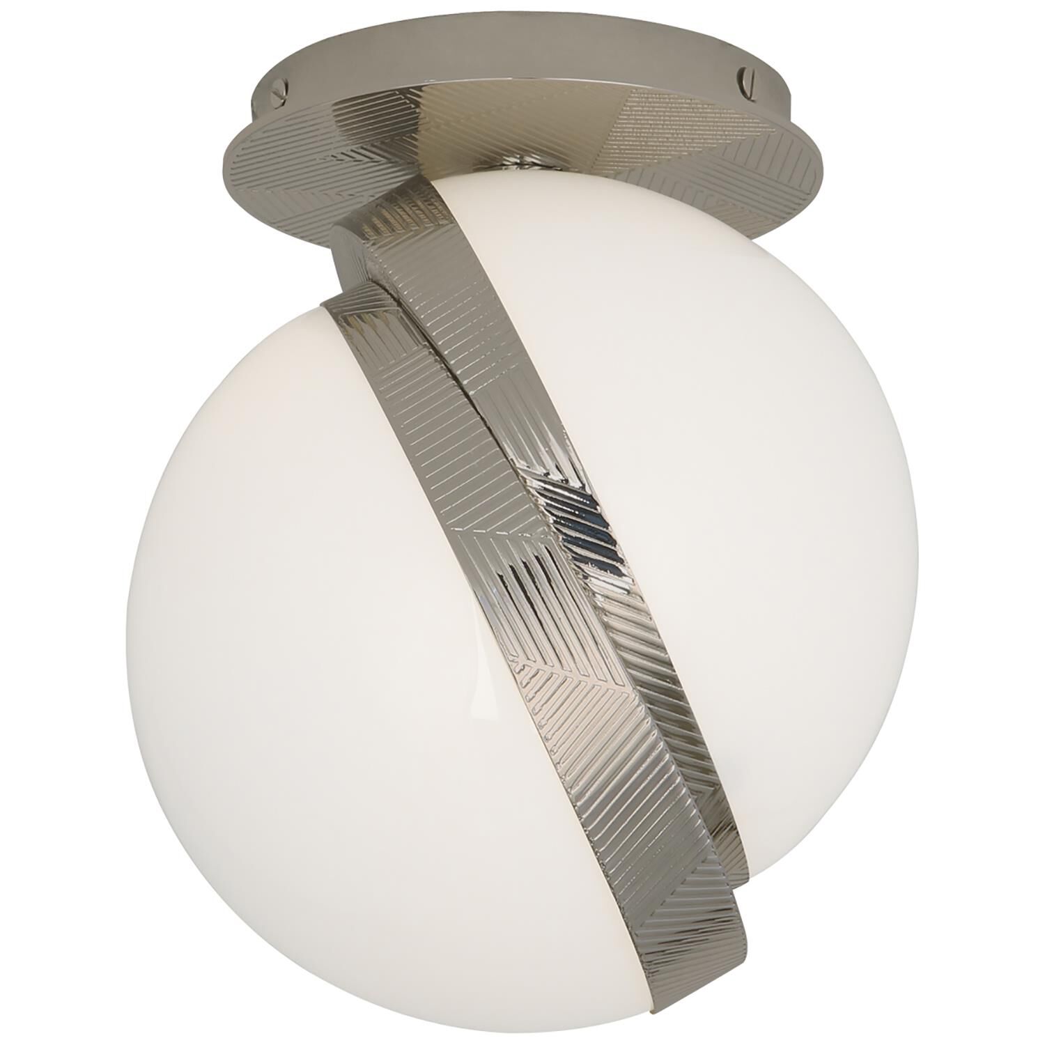 Michael Berman Brut 7 Inch 1 Light Semi Flush Mount by Robert Abbey