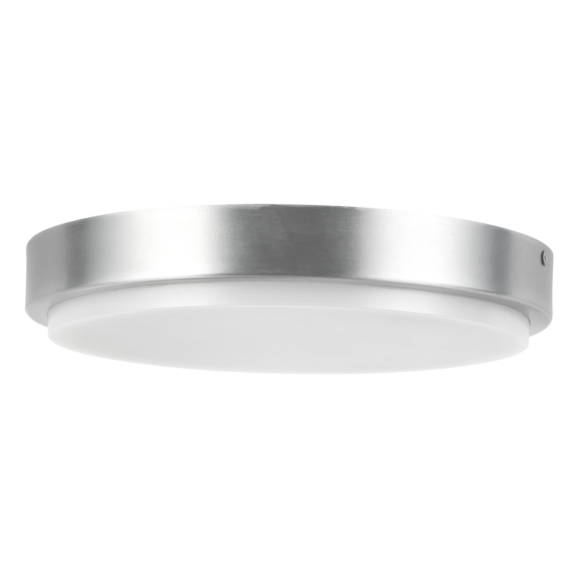Shown in Brushed Nickel finish and Frosted Polycarbonate Diffuser glass