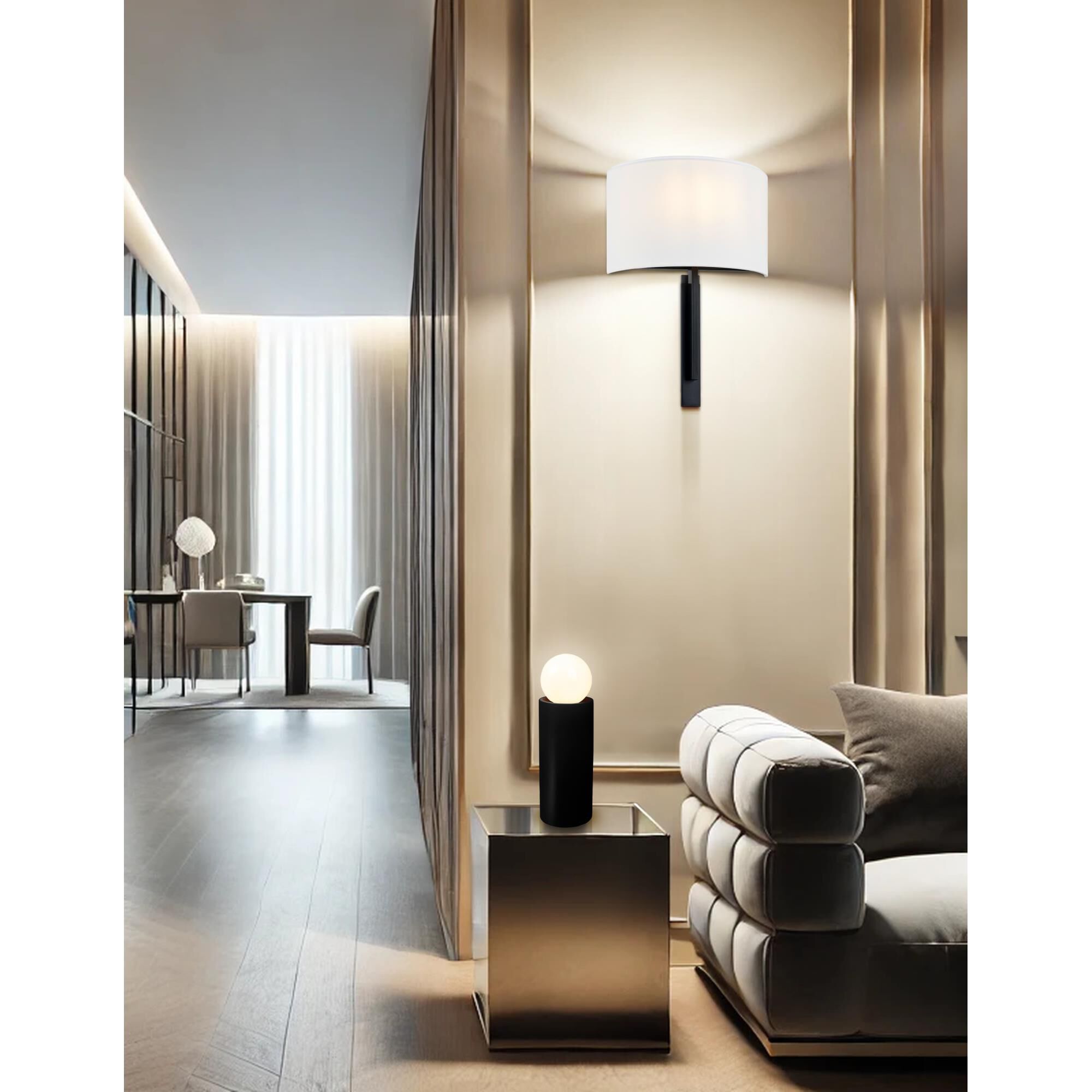 Textile - Hamilton 10 Inch Wall Sconce by Justice Design Group