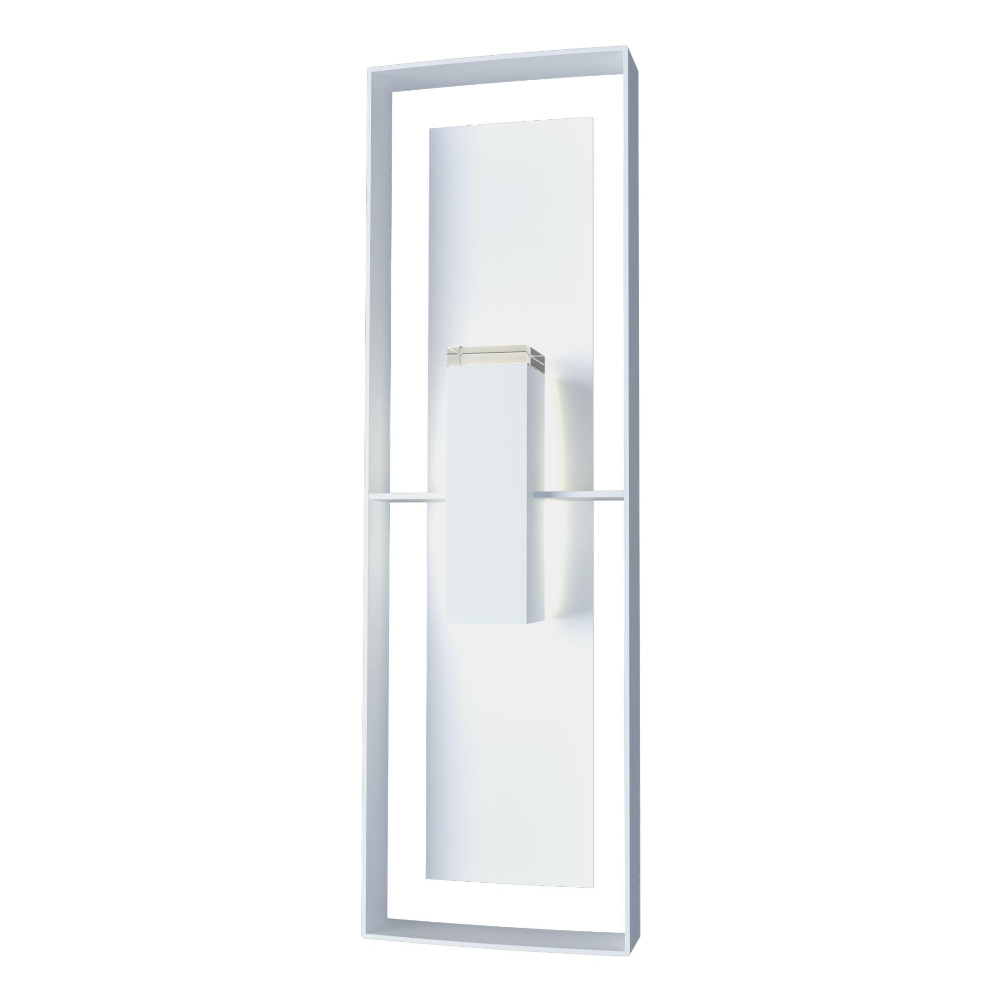 Shown in Coastal White finish and Clear glass and Coastal White accent