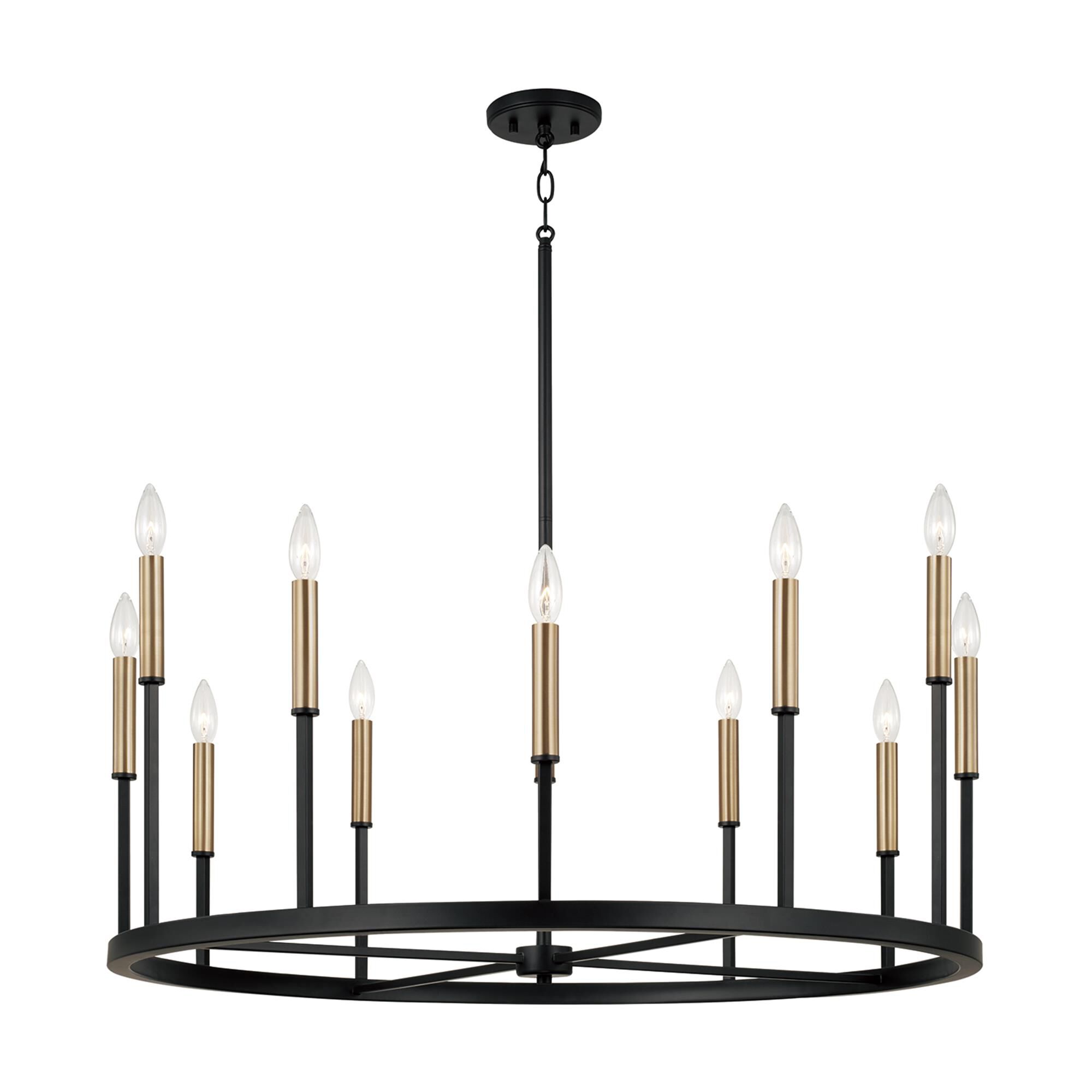 Shown in Espresso And Brass finish