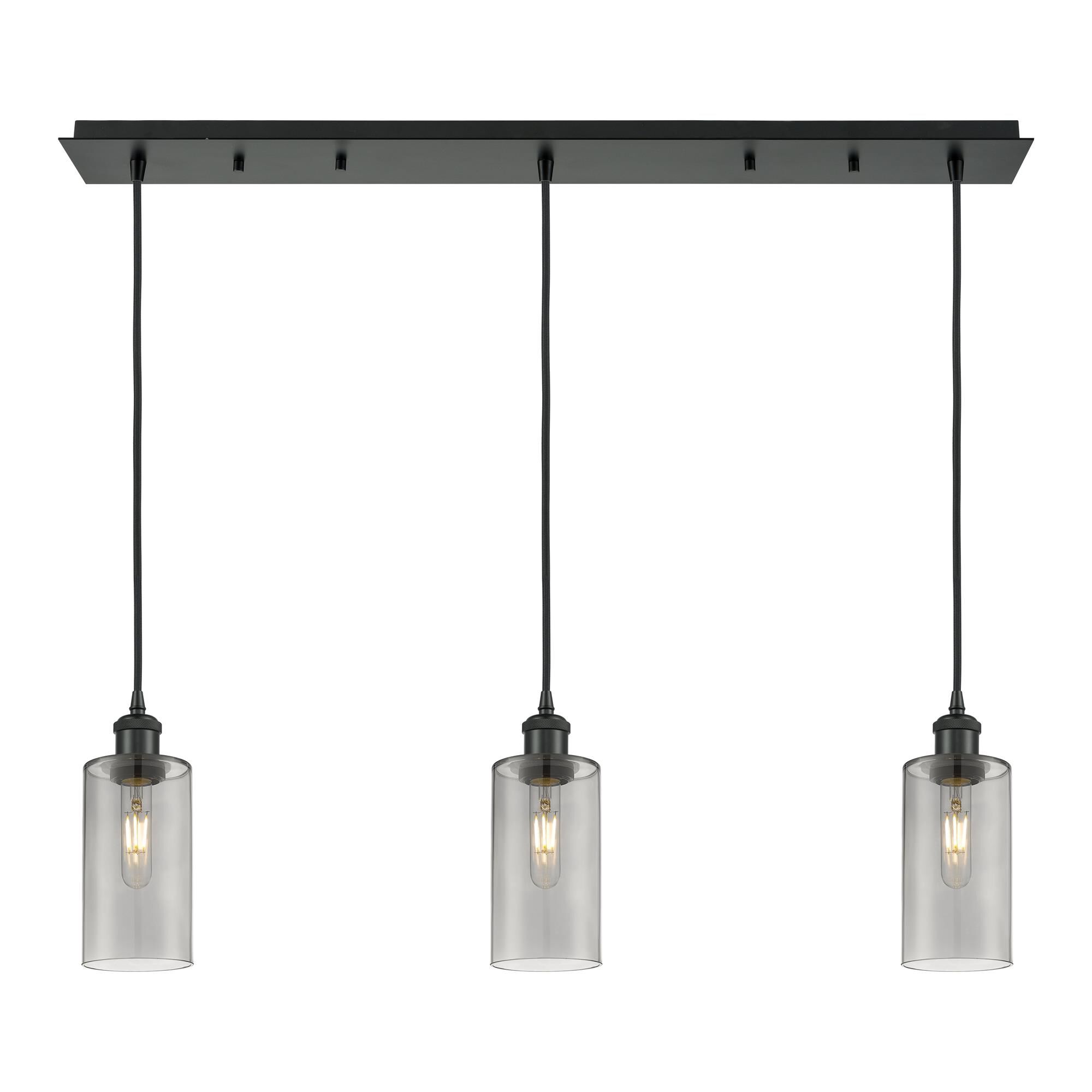 Shown in Matte Black finish and Light Smoke shade