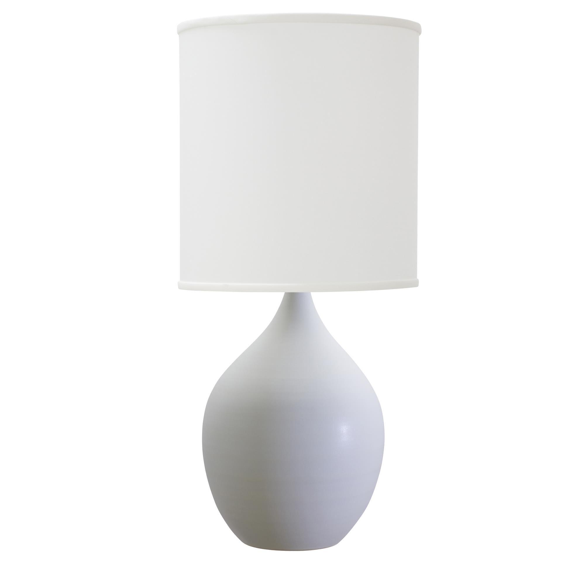 Shown in White Matte finish and Off White Linen Hardback shade