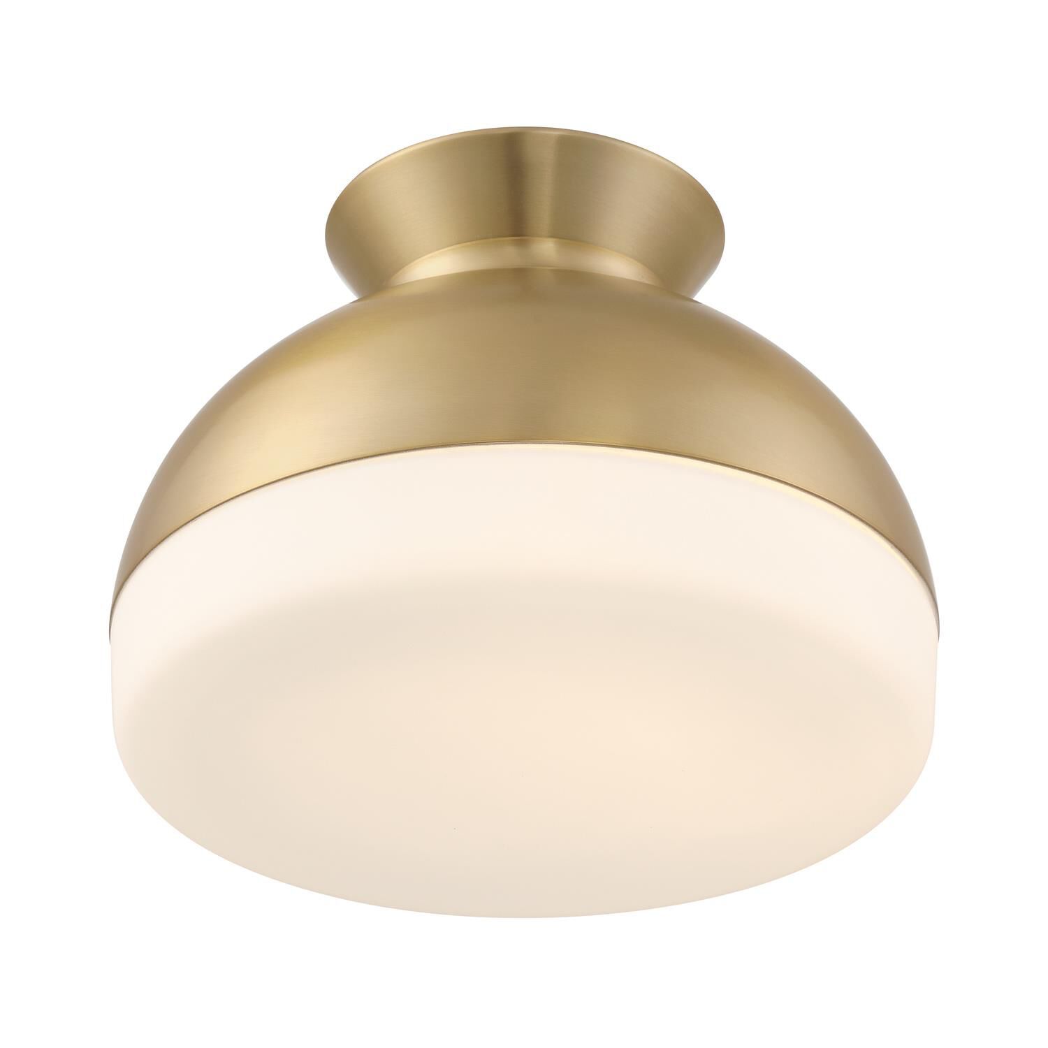 Shown in Vibrant Gold finish and Glass shade