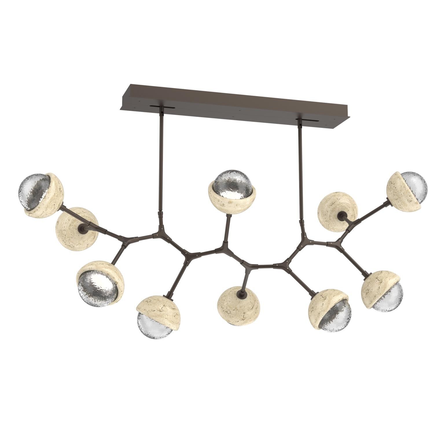 Levi Wilson Cabochon 56 Inch Linear Suspension Light by Hammerton Studio