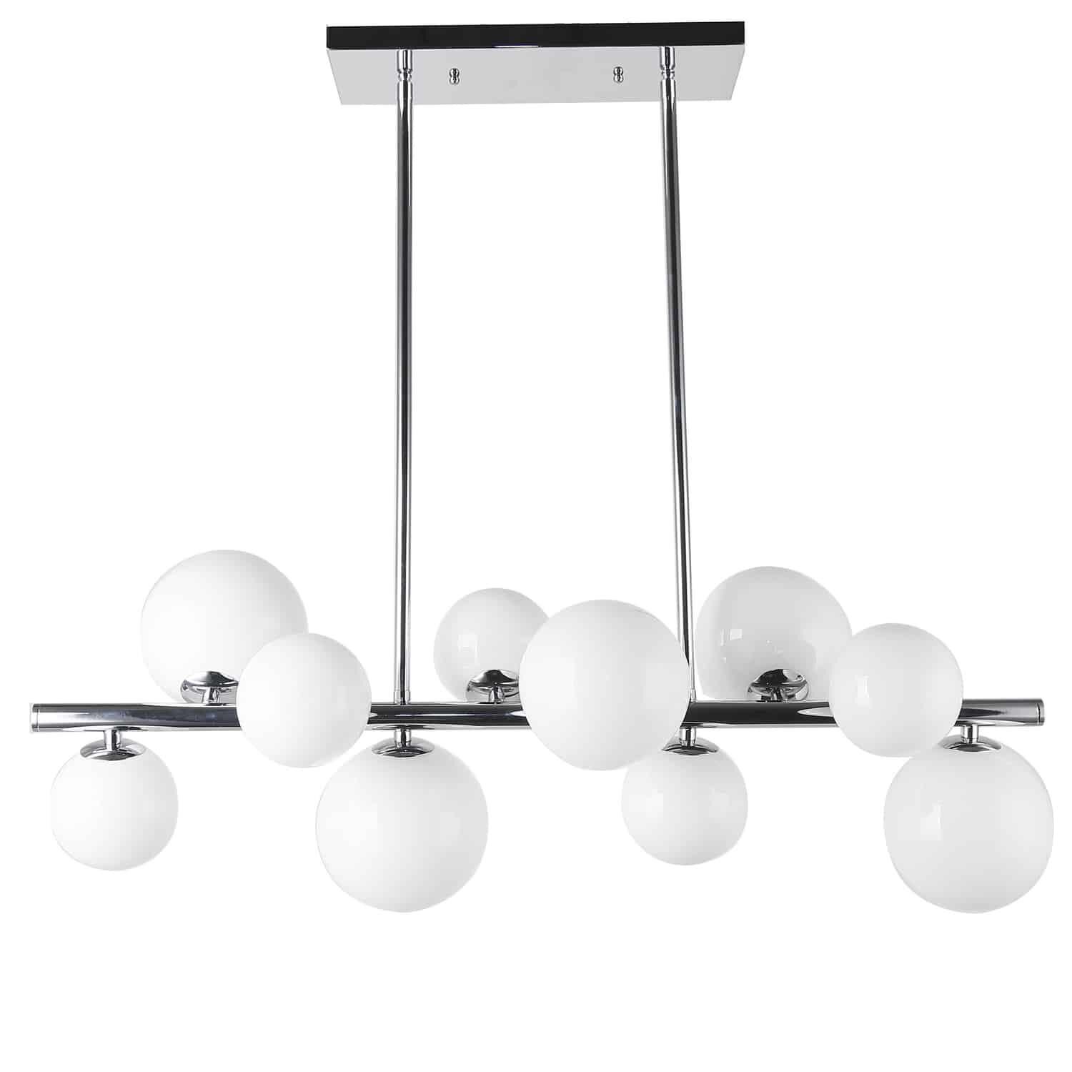 Glasgow 31 Inch 10 Light Linear Suspension Light by Dainolite